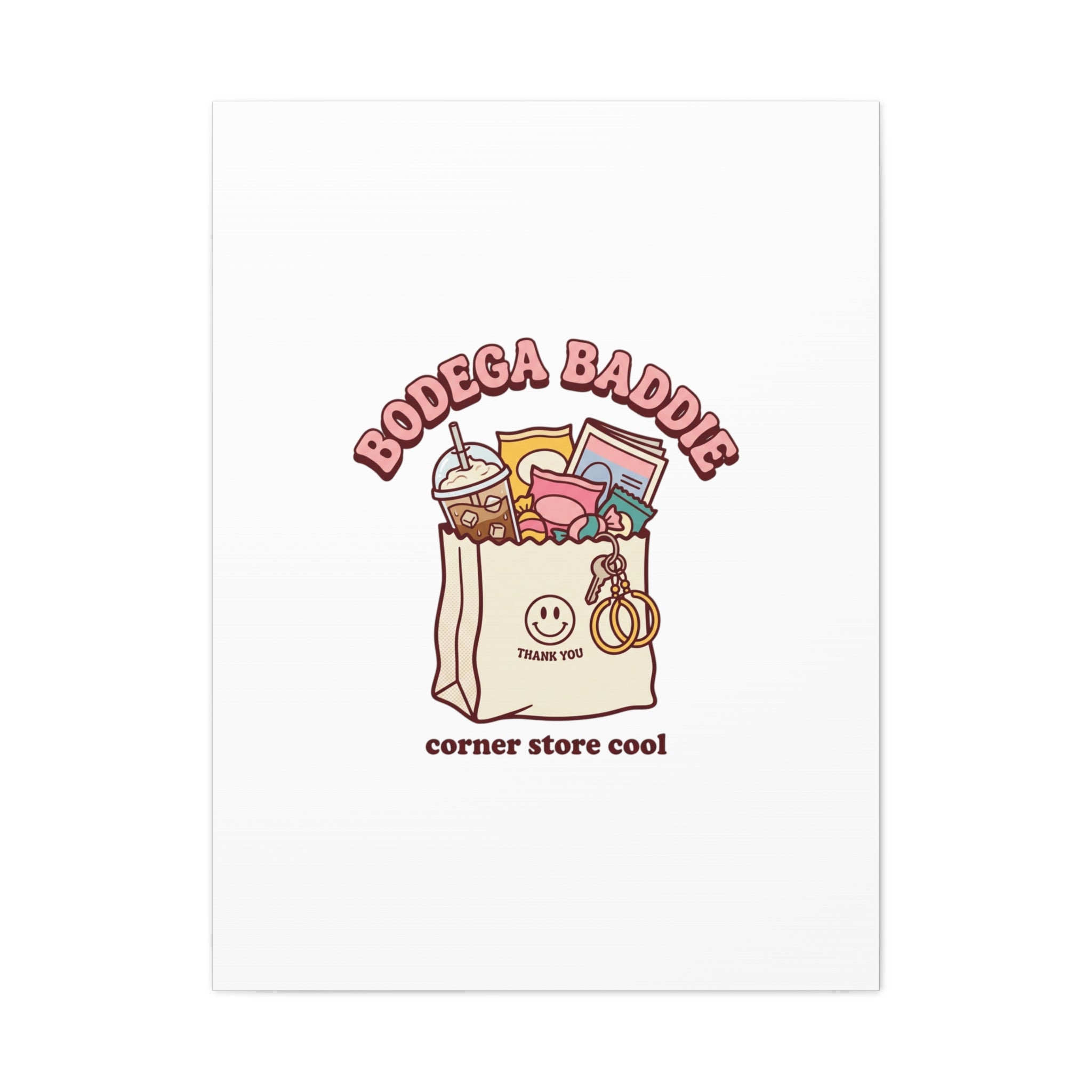 Bodega Baddie Canvas, Stretched | Corner Store Cool, NYC Y2K Vibe