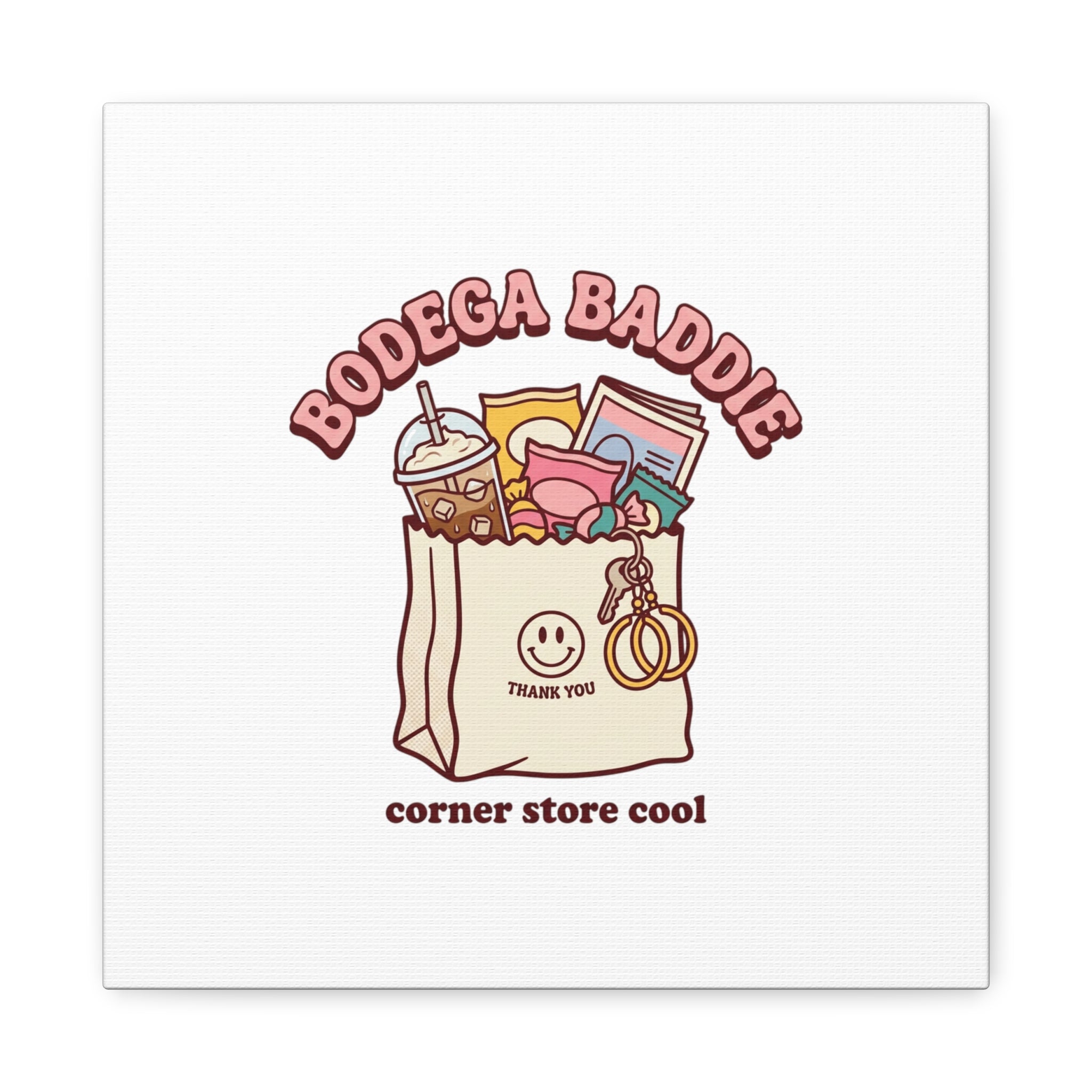 Bodega Baddie Canvas, Stretched | Corner Store Cool, NYC Y2K Vibe