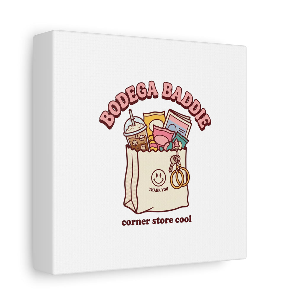 Bodega Baddie Canvas, Stretched | Corner Store Cool, NYC Y2K Vibe