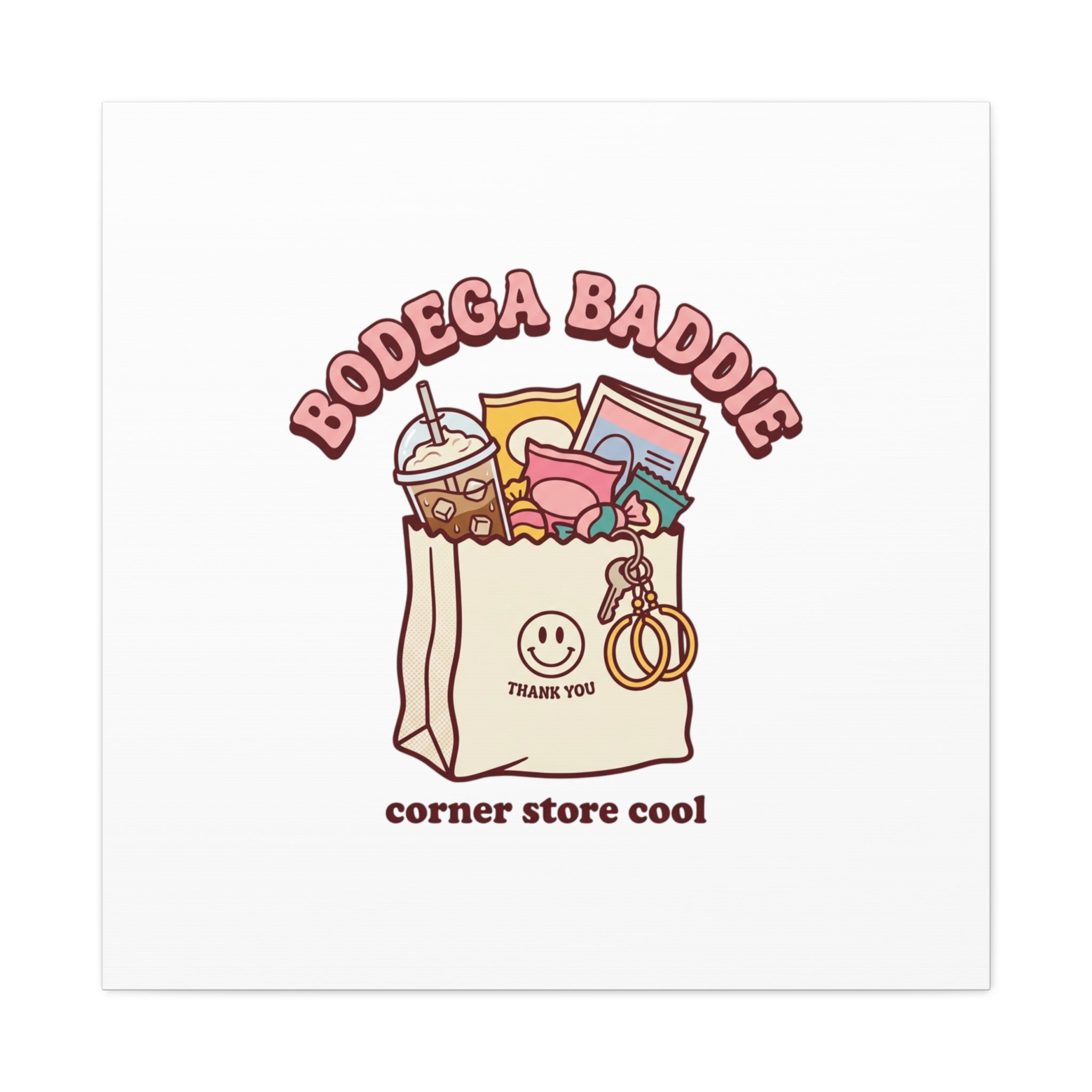Bodega Baddie Canvas, Stretched | Corner Store Cool, NYC Y2K Vibe