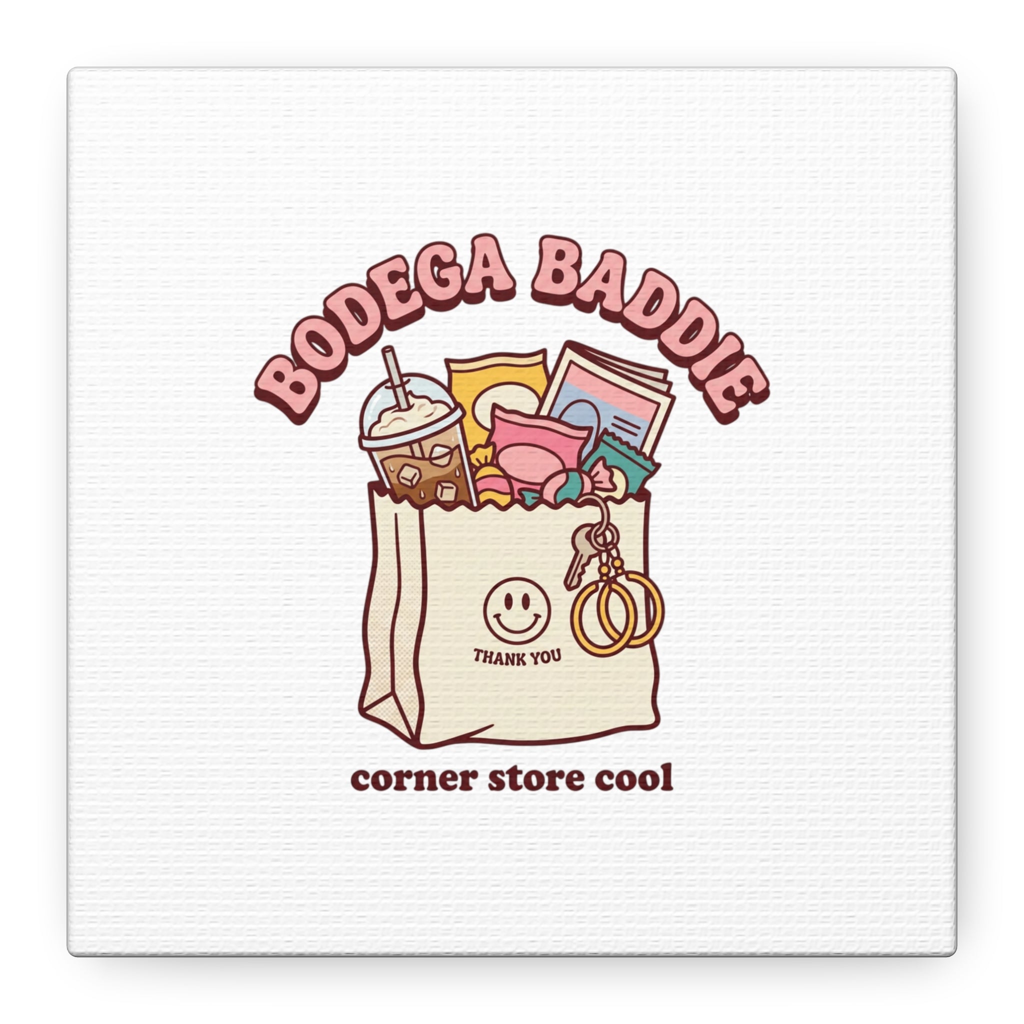 Bodega Baddie Canvas, Stretched | Corner Store Cool, NYC Y2K Vibe