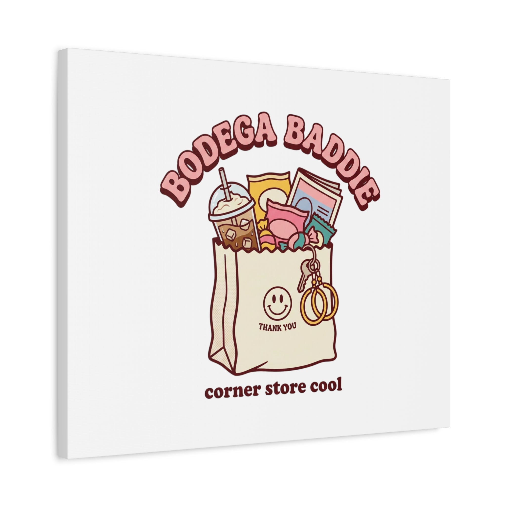 Bodega Baddie Canvas, Stretched | Corner Store Cool, NYC Y2K Vibe