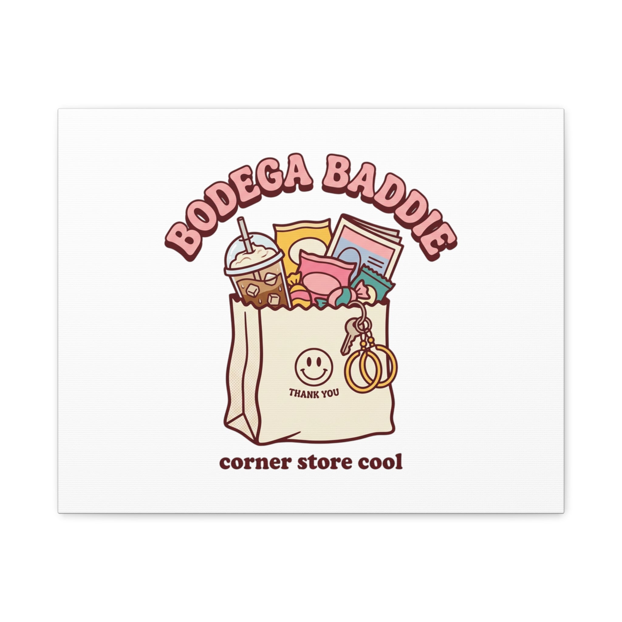 Bodega Baddie Canvas, Stretched | Corner Store Cool, NYC Y2K Vibe