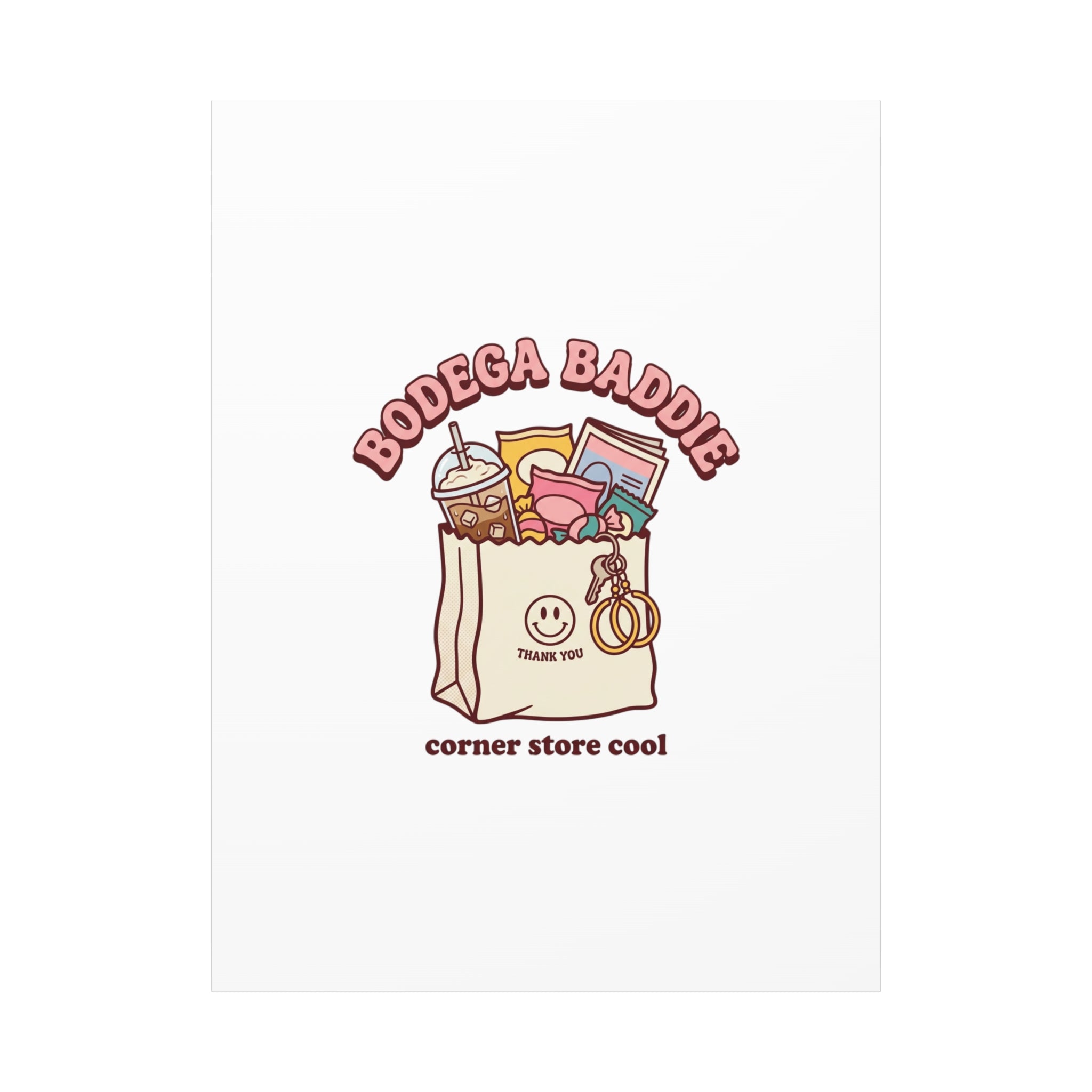 Bodega Baddie Canvas, Stretched | Corner Store Cool, NYC Y2K Vibe