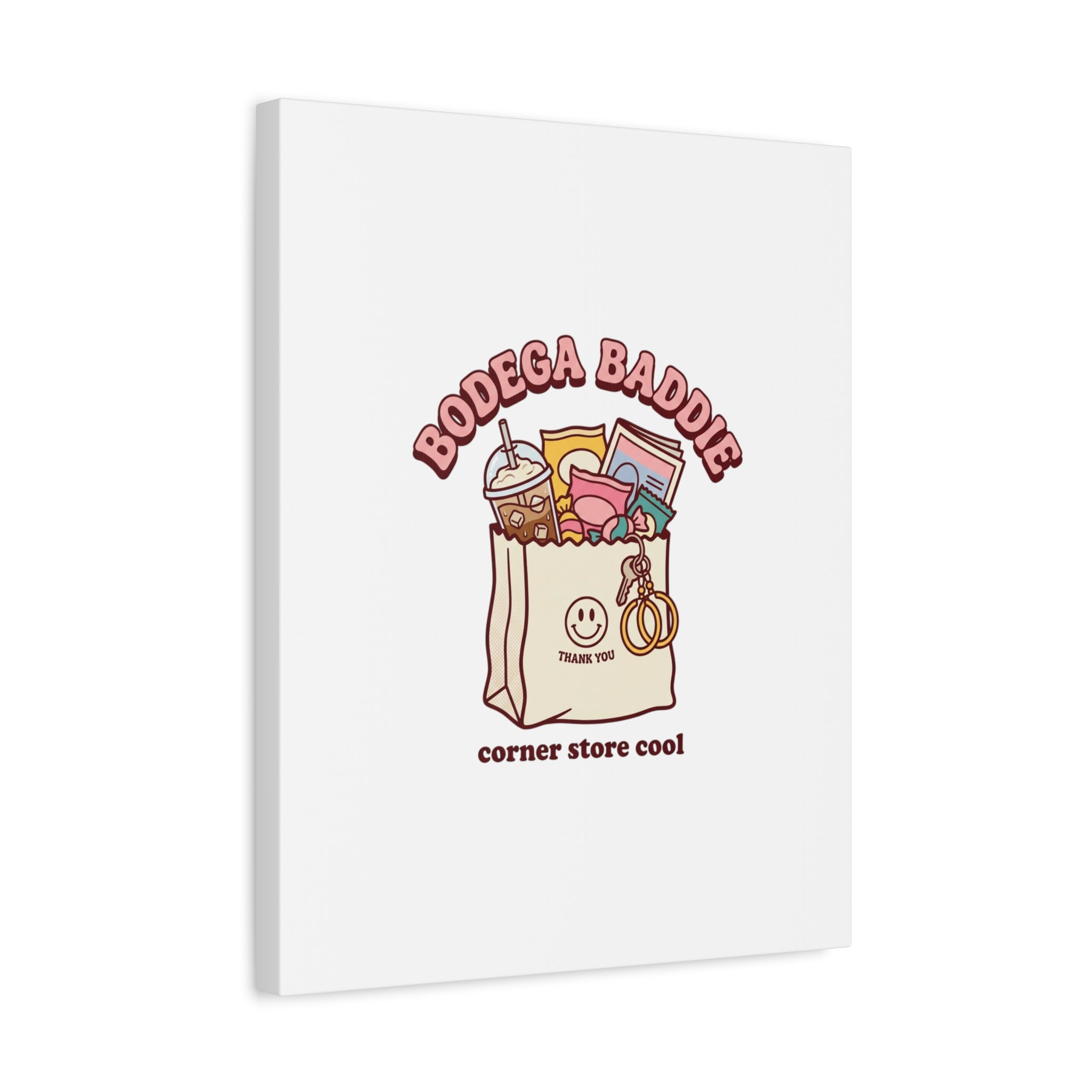 Bodega Baddie Canvas, Stretched | Corner Store Cool, NYC Y2K Vibe