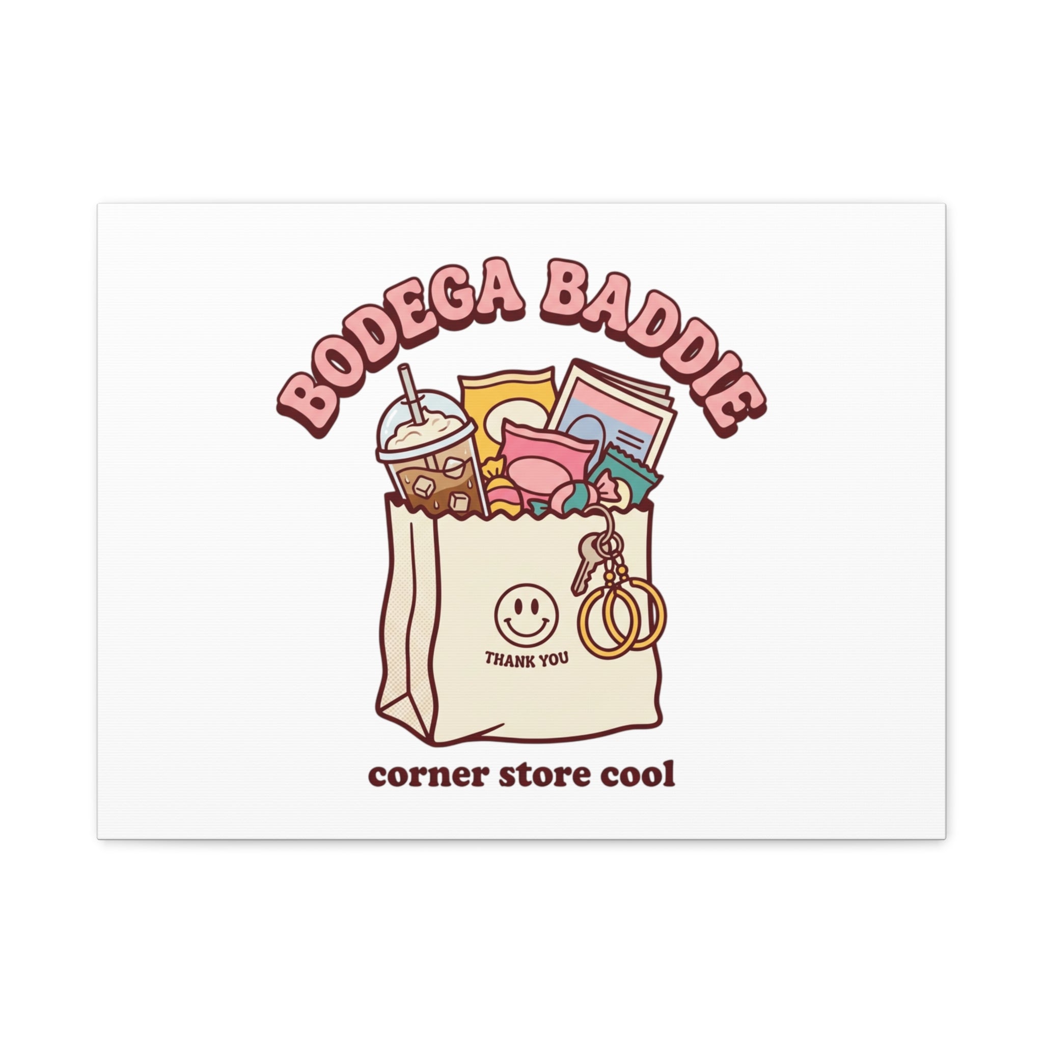 Bodega Baddie Canvas, Stretched | Corner Store Cool, NYC Y2K Vibe