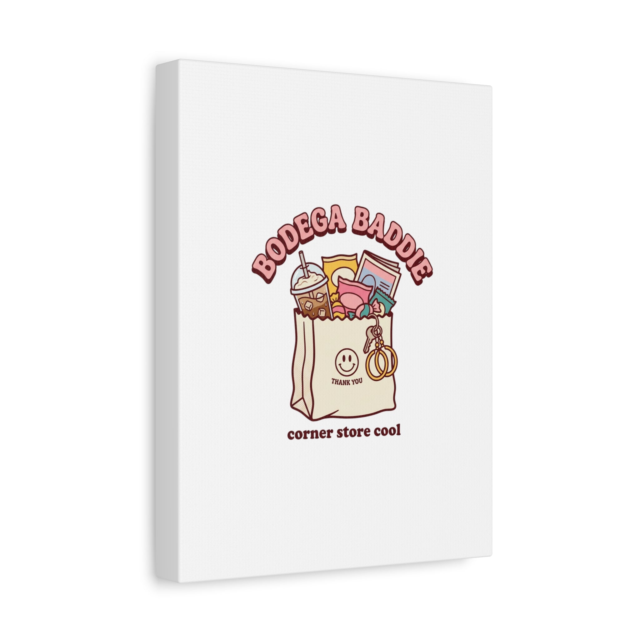 Bodega Baddie Canvas, Stretched | Corner Store Cool, NYC Y2K Vibe