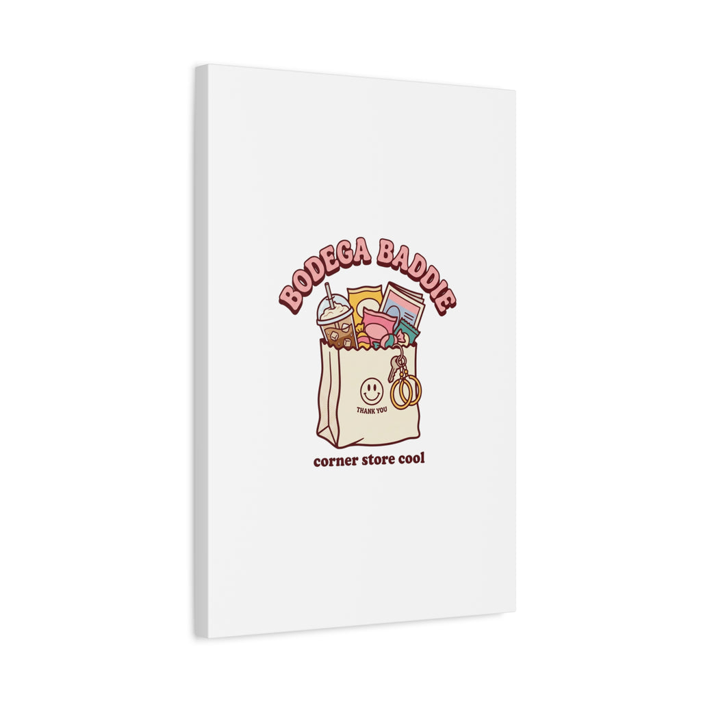 Bodega Baddie Canvas, Stretched | Corner Store Cool, NYC Y2K Vibe