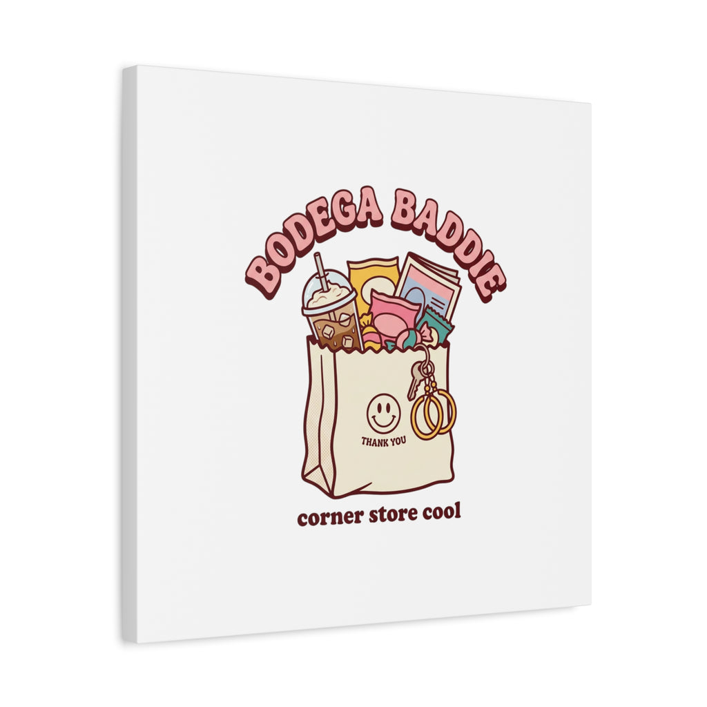 Bodega Baddie Canvas, Stretched | Corner Store Cool, NYC Y2K Vibe