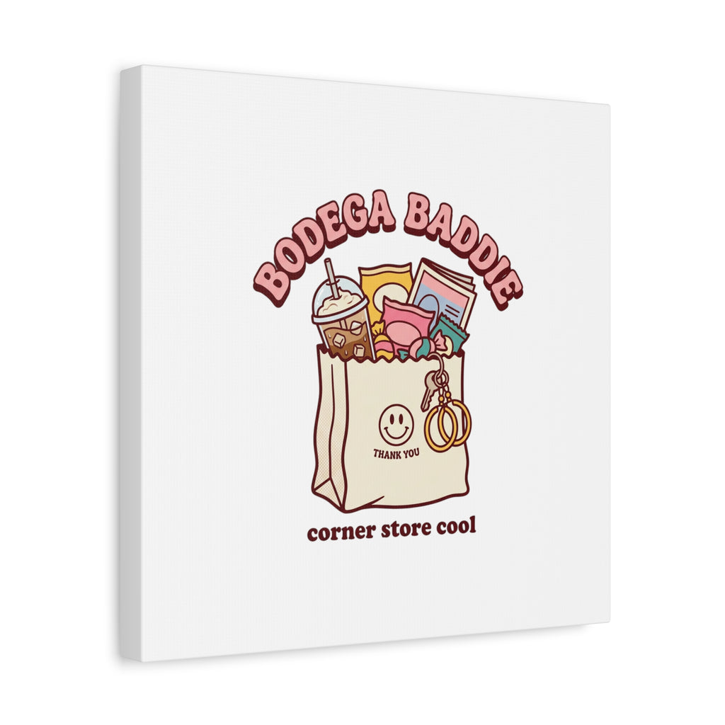 Bodega Baddie Canvas, Stretched | Corner Store Cool, NYC Y2K Vibe