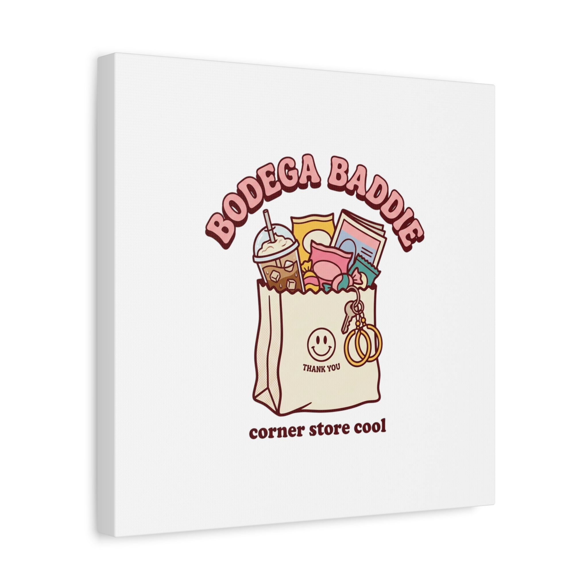 Bodega Baddie Canvas, Stretched | Corner Store Cool, NYC Y2K Vibe