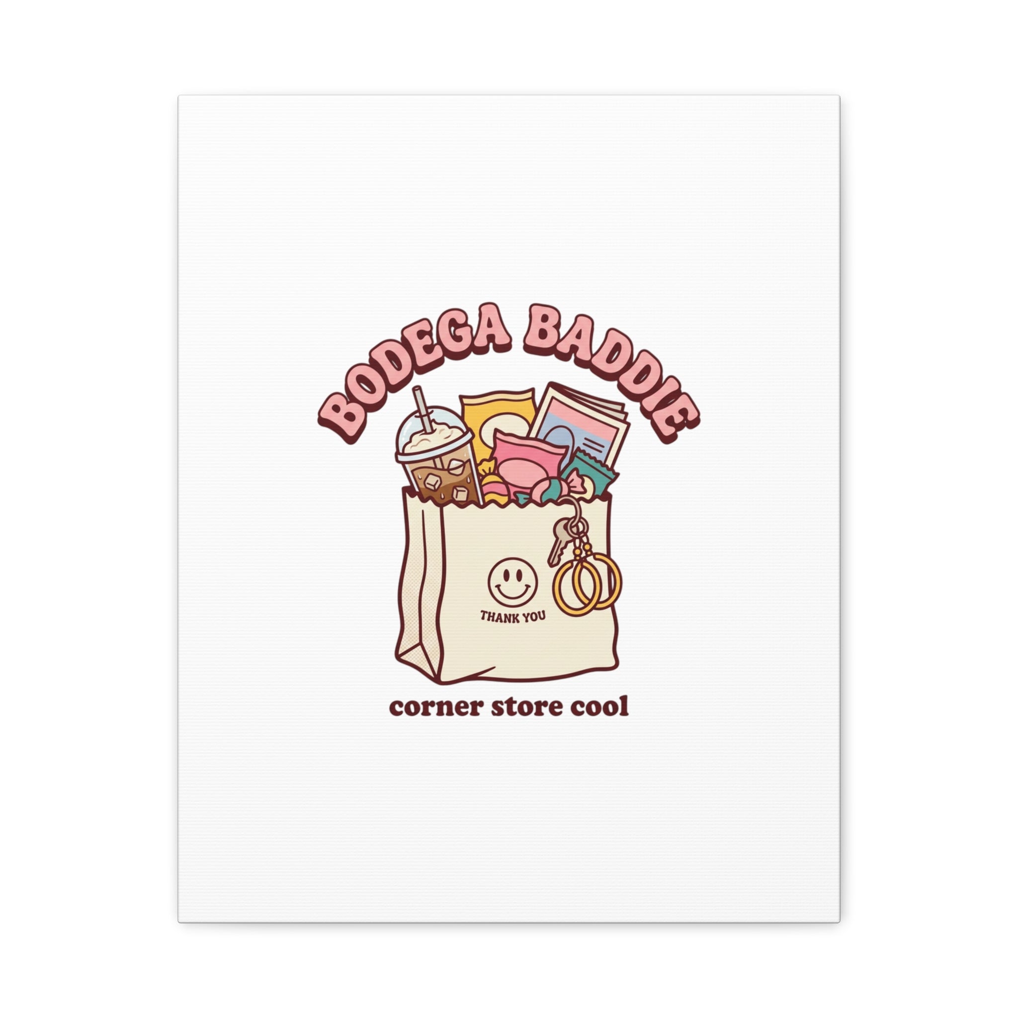 Bodega Baddie Canvas, Stretched | Corner Store Cool, NYC Y2K Vibe