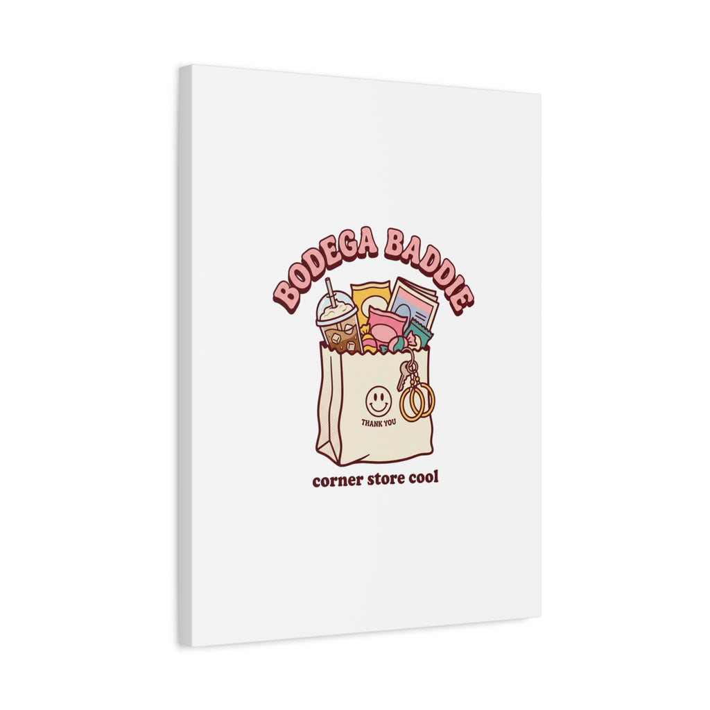 Bodega Baddie Canvas, Stretched | Corner Store Cool, NYC Y2K Vibe