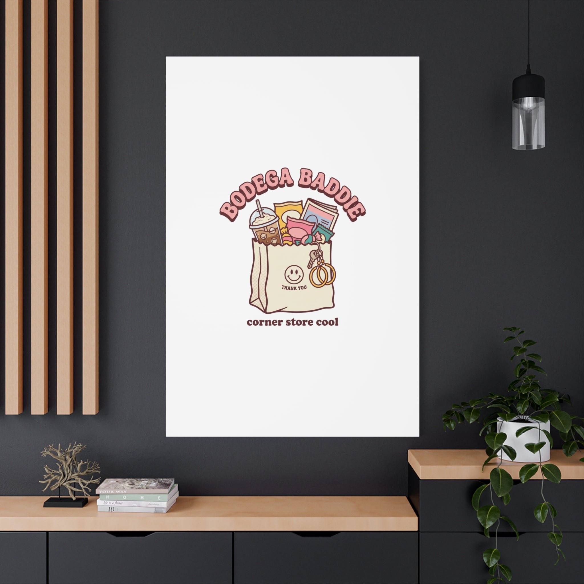 Bodega Baddie Canvas, Stretched | Corner Store Cool, NYC Y2K Vibe