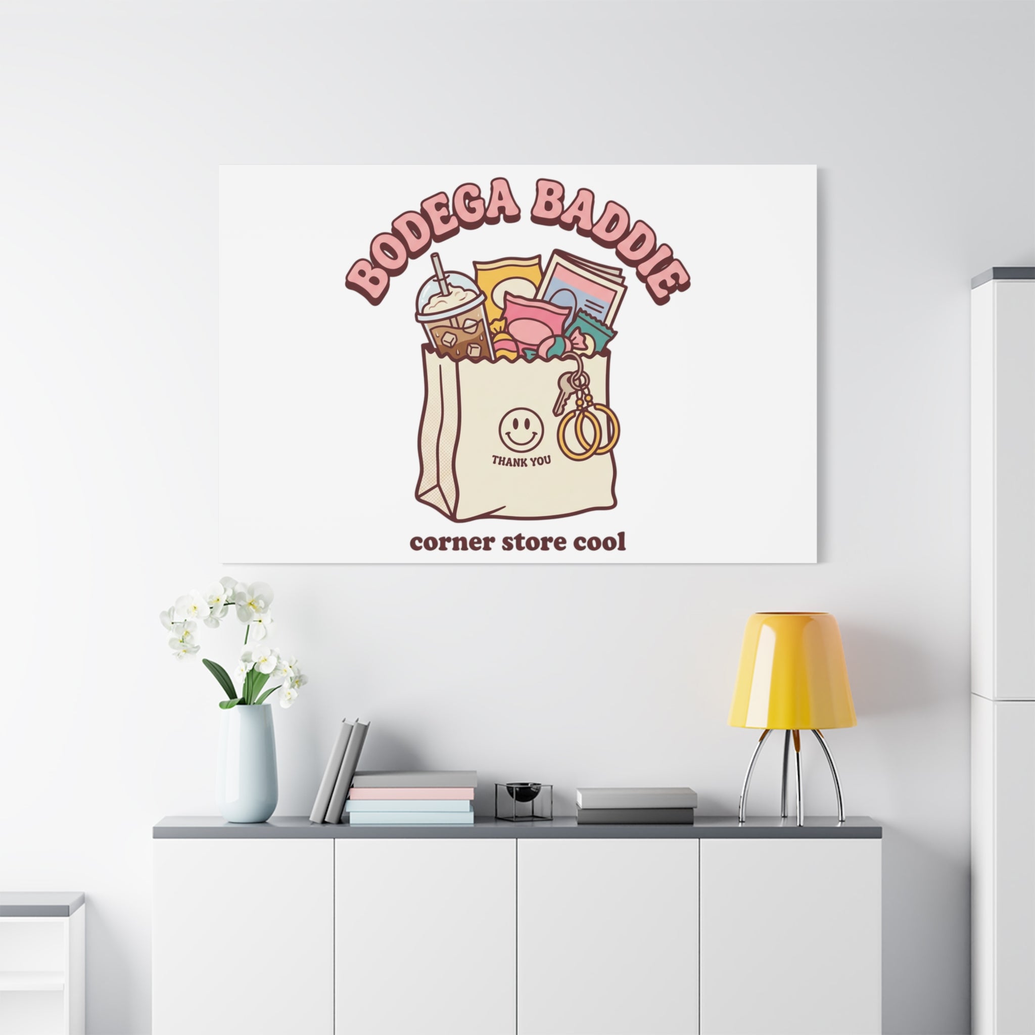 Bodega Baddie Canvas, Stretched | Corner Store Cool, NYC Y2K Vibe