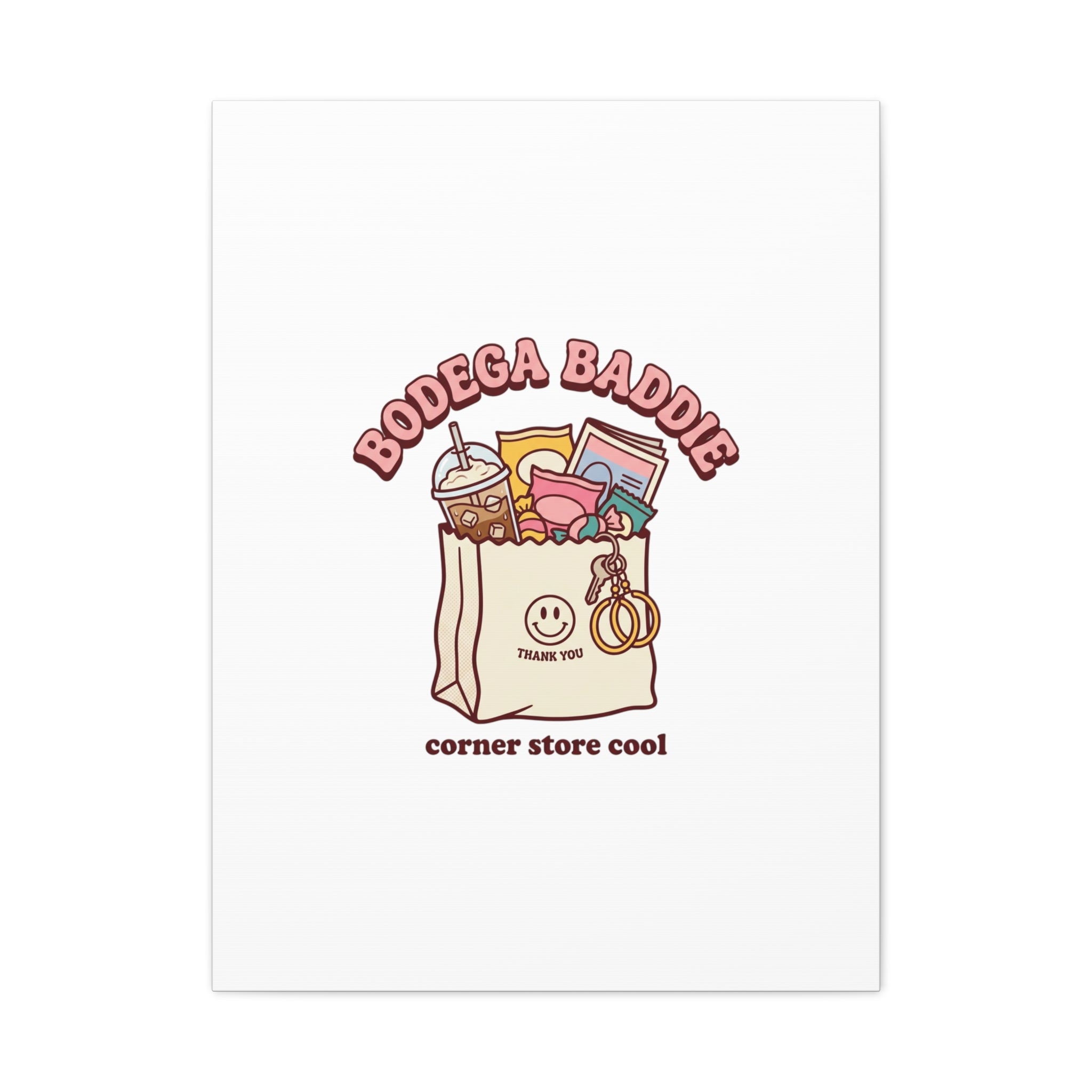 Bodega Baddie Canvas, Stretched | Corner Store Cool, NYC Y2K Vibe