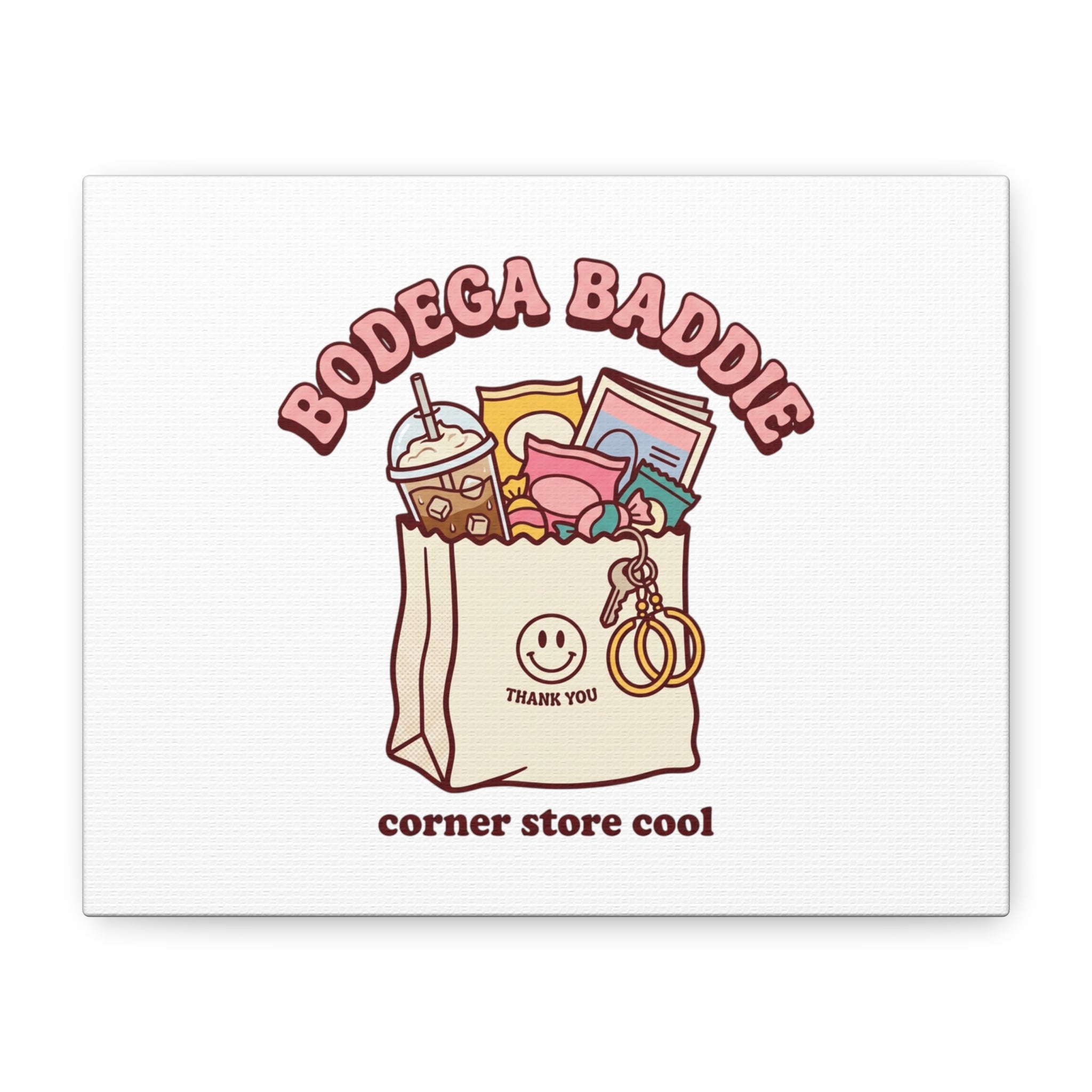 Bodega Baddie Canvas, Stretched | Corner Store Cool, NYC Y2K Vibe