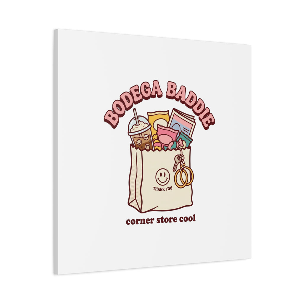 Bodega Baddie Canvas, Stretched | Corner Store Cool, NYC Y2K Vibe