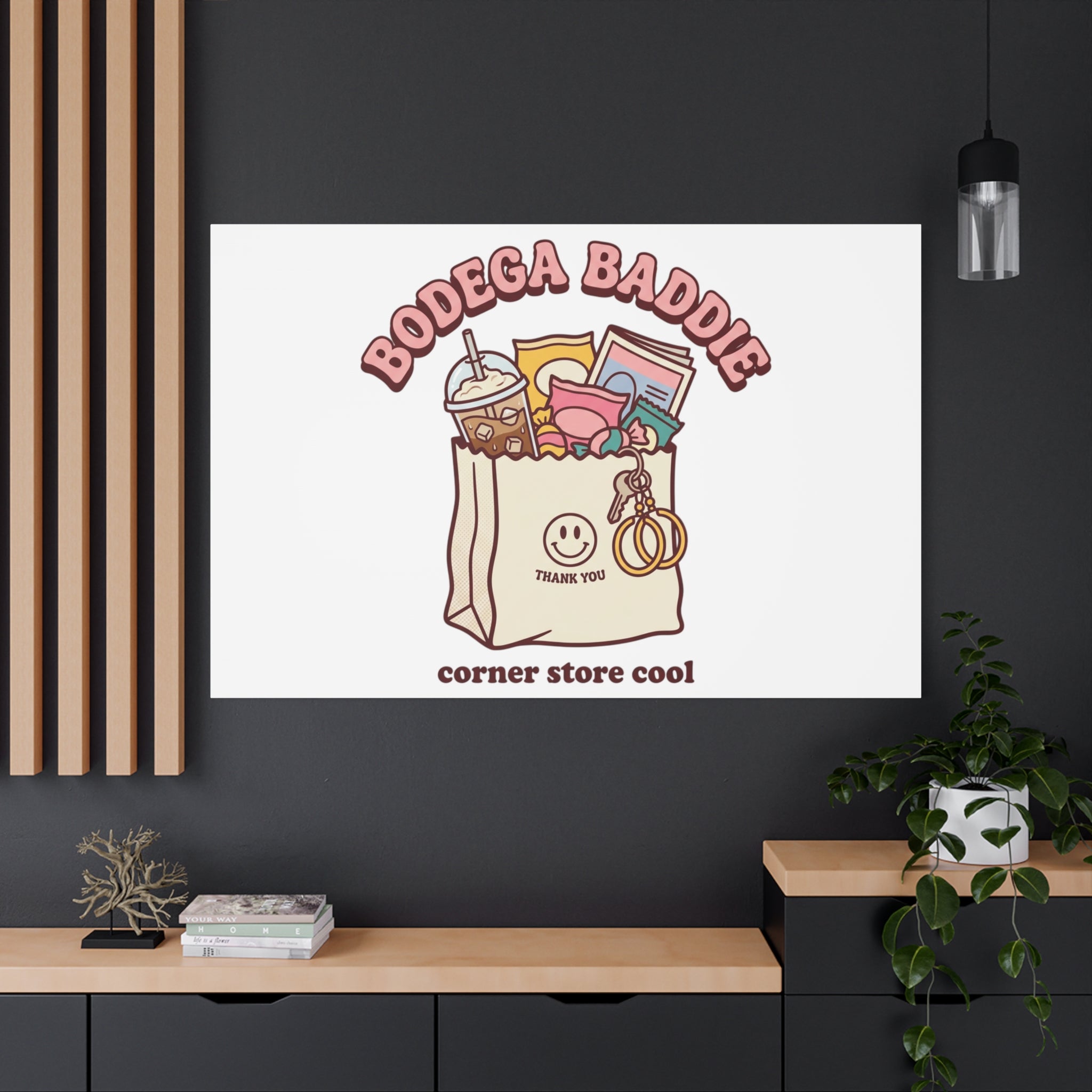 Bodega Baddie Canvas, Stretched | Corner Store Cool, NYC Y2K Vibe