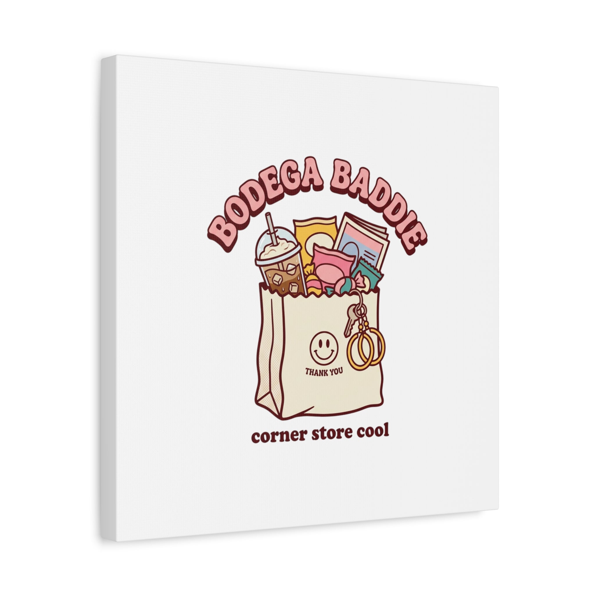 Bodega Baddie Canvas, Stretched | Corner Store Cool, NYC Y2K Vibe
