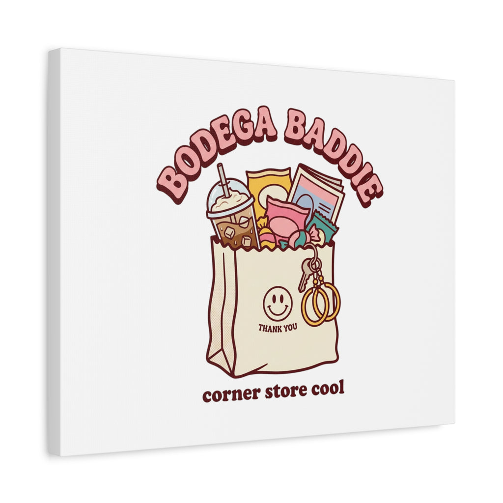 Bodega Baddie Canvas, Stretched | Corner Store Cool, NYC Y2K Vibe