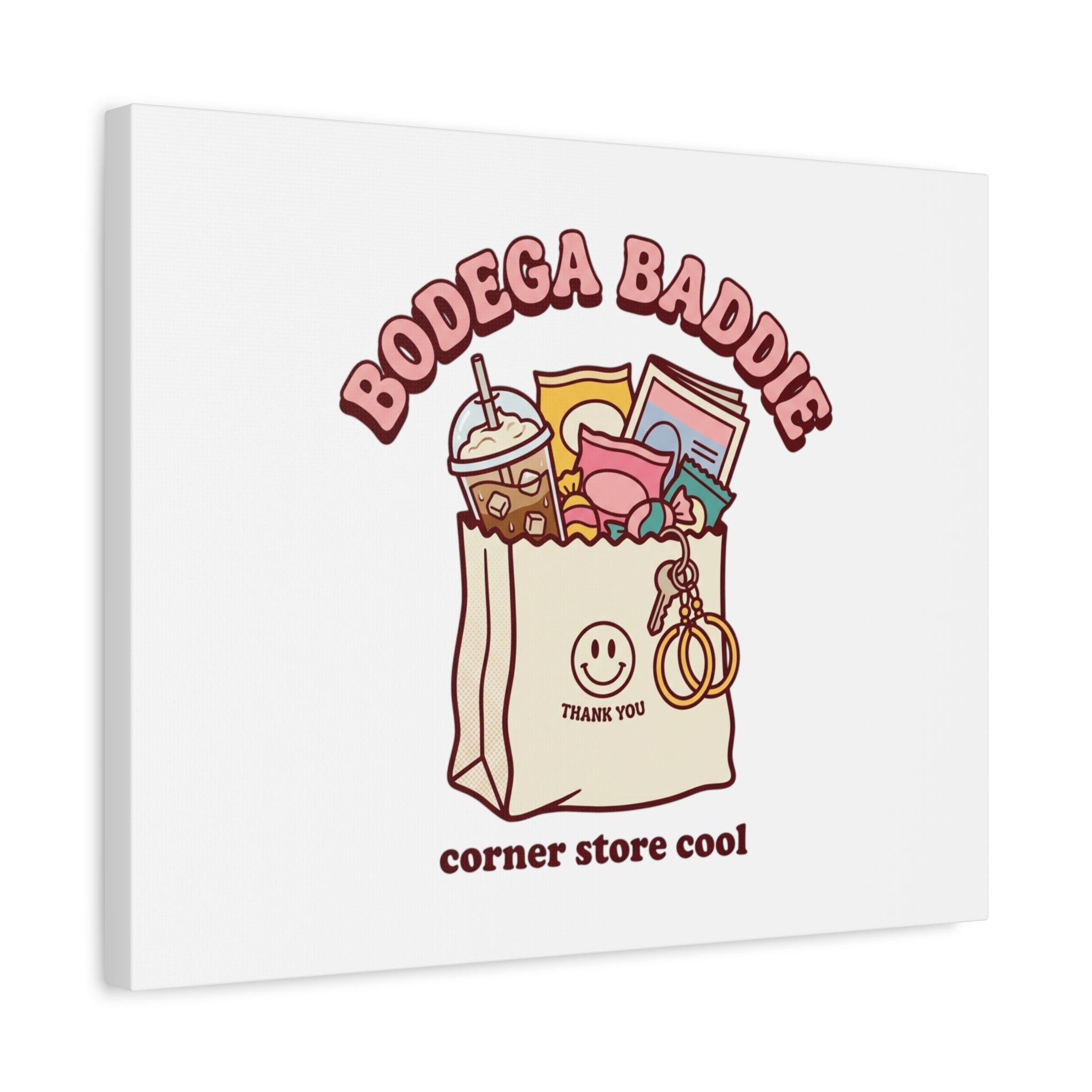 Bodega Baddie Canvas, Stretched | Corner Store Cool, NYC Y2K Vibe