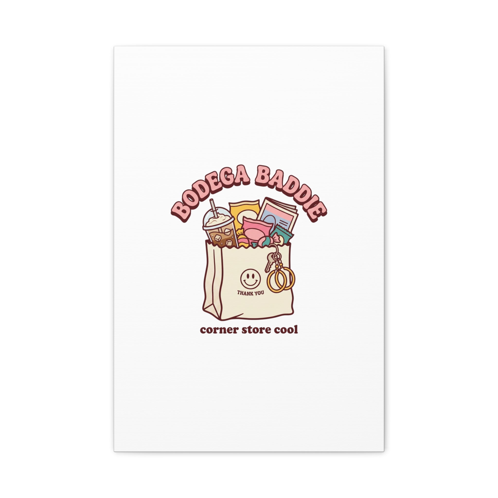 Bodega Baddie Canvas, Stretched | Corner Store Cool, NYC Y2K Vibe