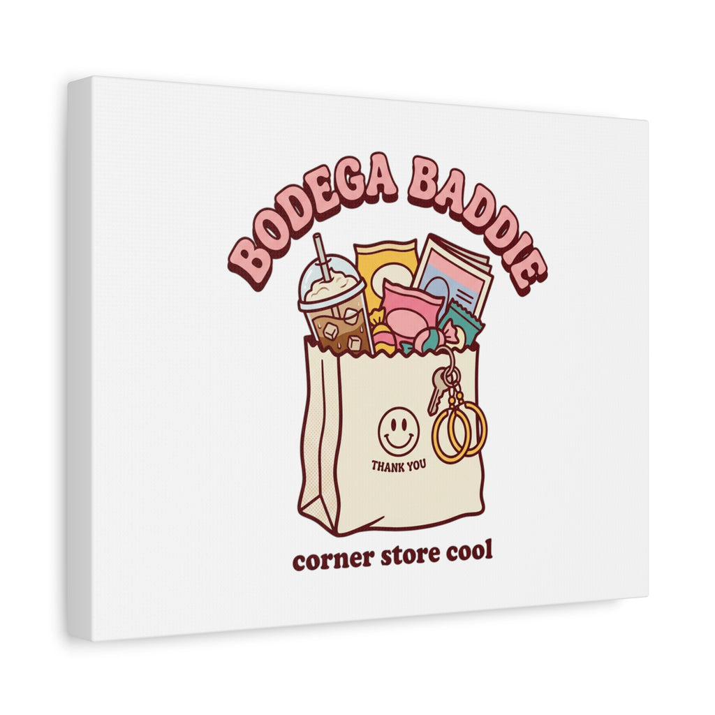Bodega Baddie Canvas, Stretched | Corner Store Cool, NYC Y2K Vibe