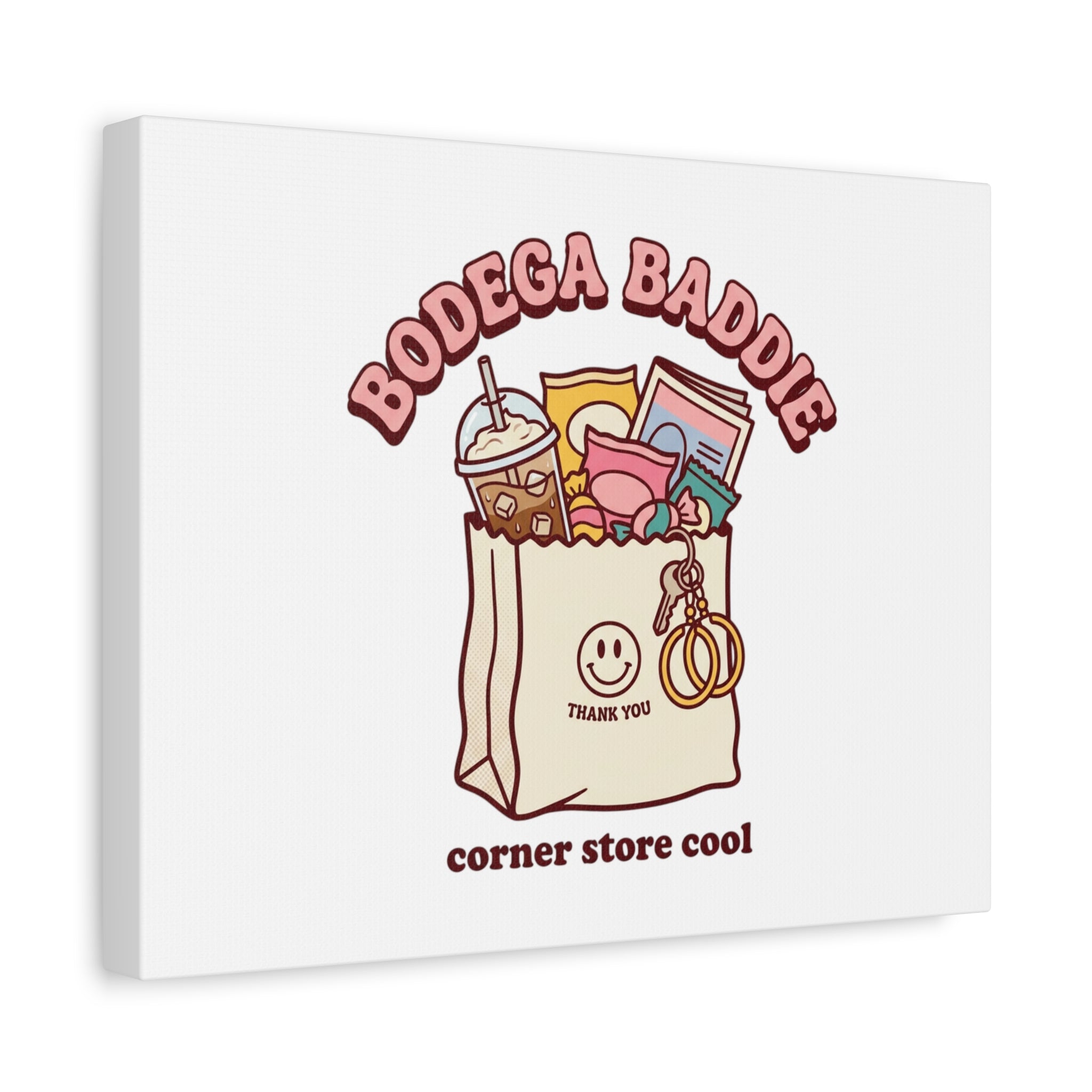 Bodega Baddie Canvas, Stretched | Corner Store Cool, NYC Y2K Vibe