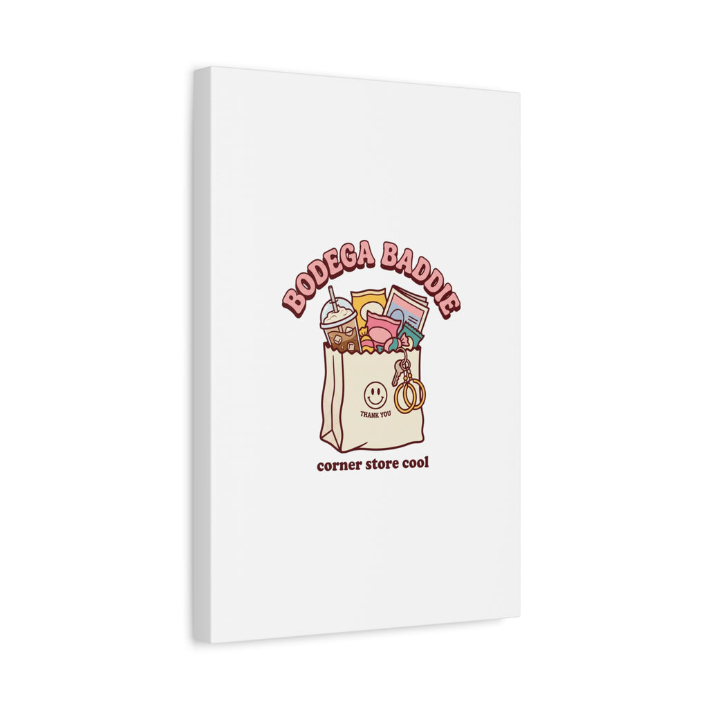 Bodega Baddie Canvas, Stretched | Corner Store Cool, NYC Y2K Vibe