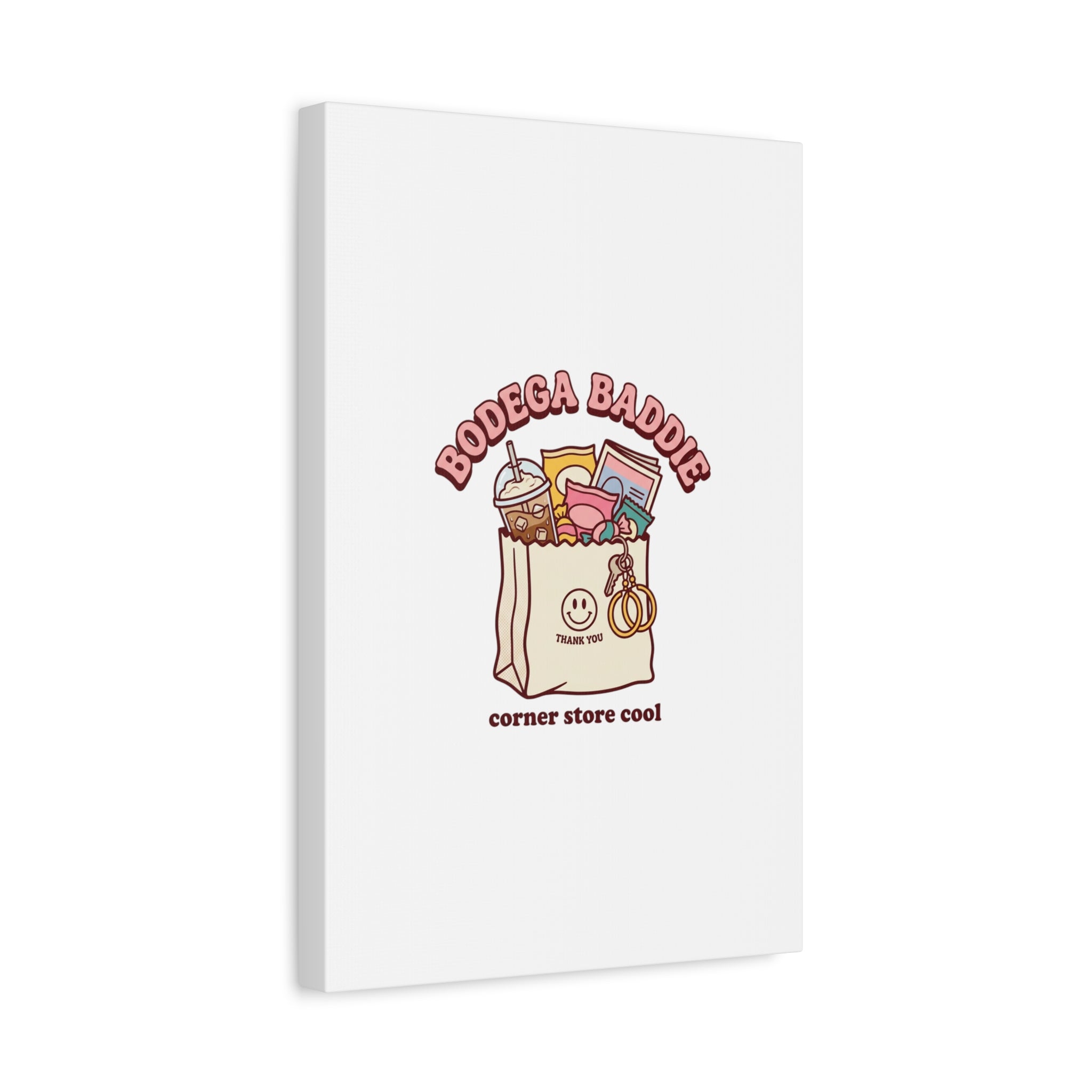Bodega Baddie Canvas, Stretched | Corner Store Cool, NYC Y2K Vibe