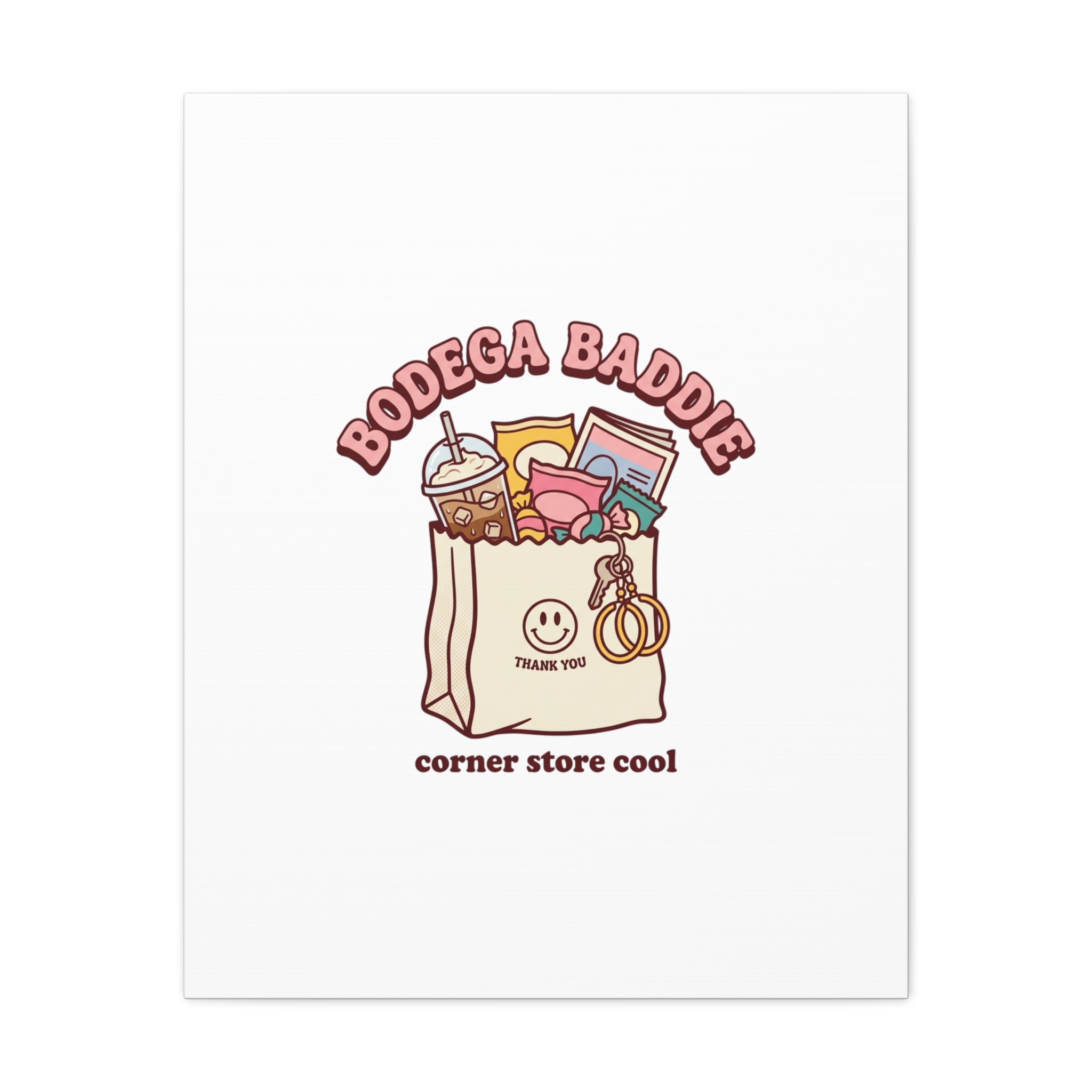 Bodega Baddie Canvas, Stretched | Corner Store Cool, NYC Y2K Vibe