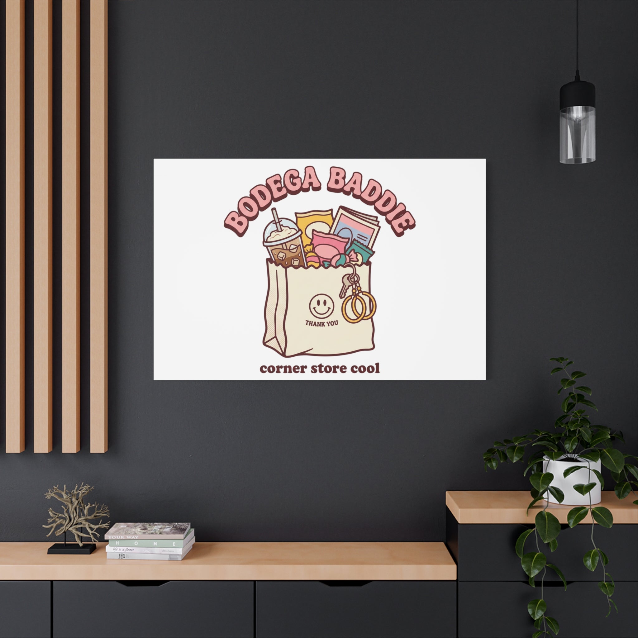 Bodega Baddie Canvas, Stretched | Corner Store Cool, NYC Y2K Vibe