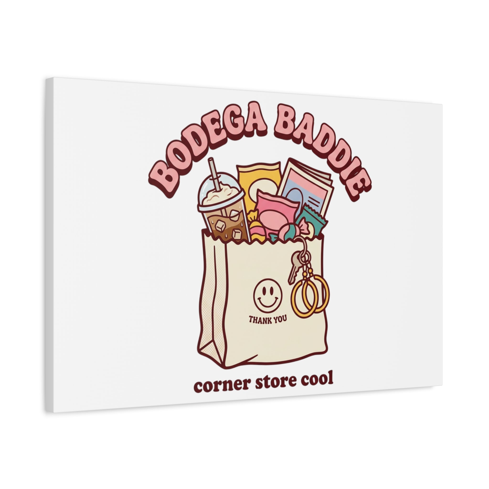 Bodega Baddie Canvas, Stretched | Corner Store Cool, NYC Y2K Vibe