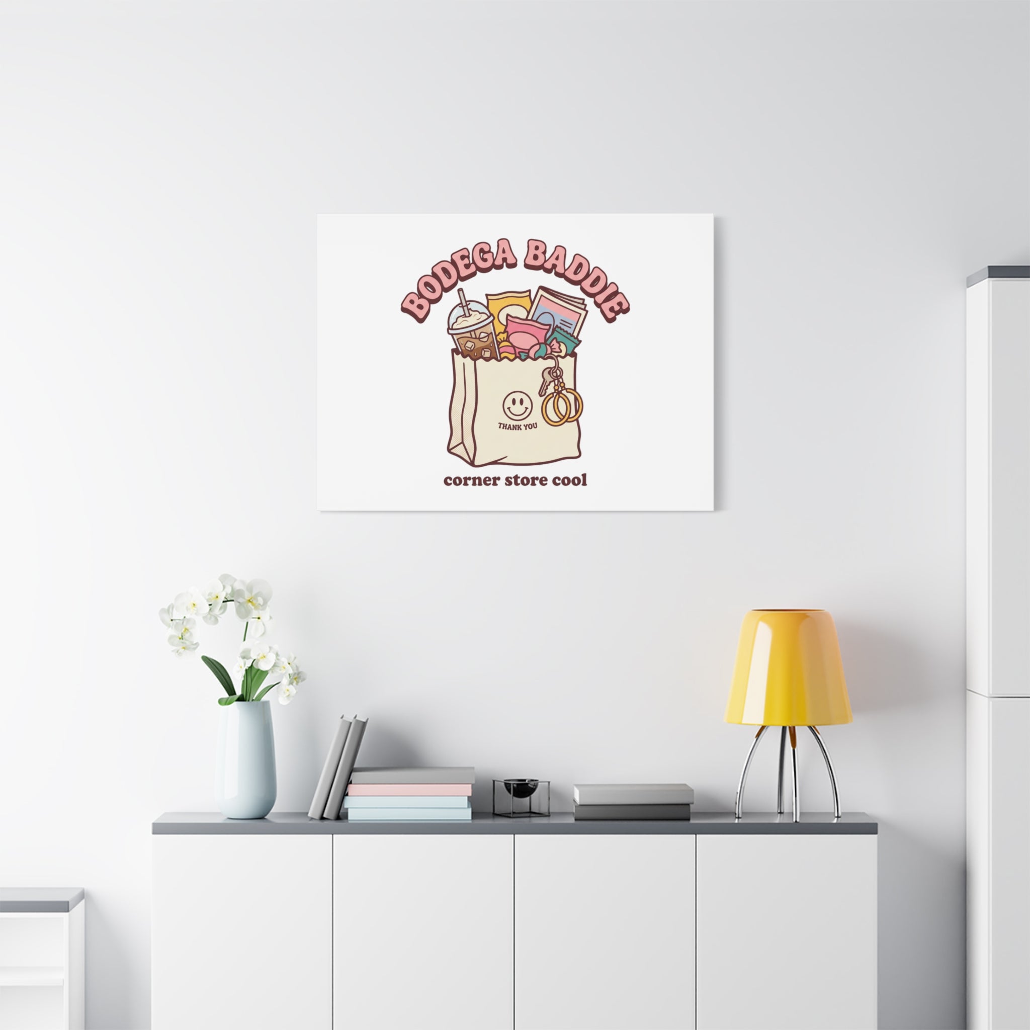 Bodega Baddie Canvas, Stretched | Corner Store Cool, NYC Y2K Vibe