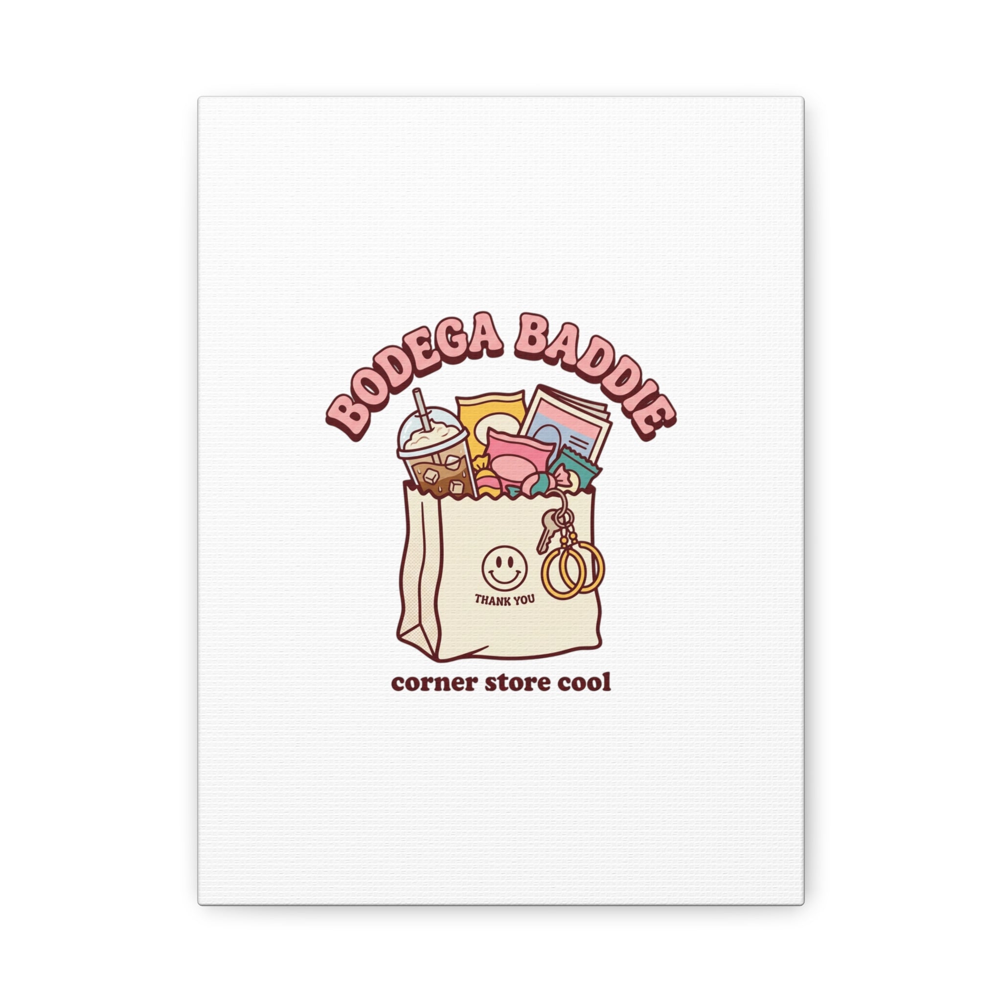 Bodega Baddie Canvas, Stretched | Corner Store Cool, NYC Y2K Vibe