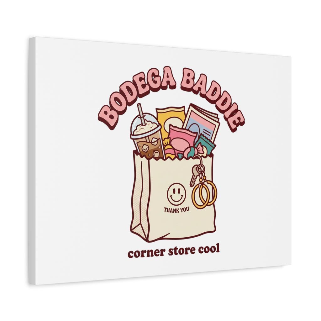 Bodega Baddie Canvas, Stretched | Corner Store Cool, NYC Y2K Vibe