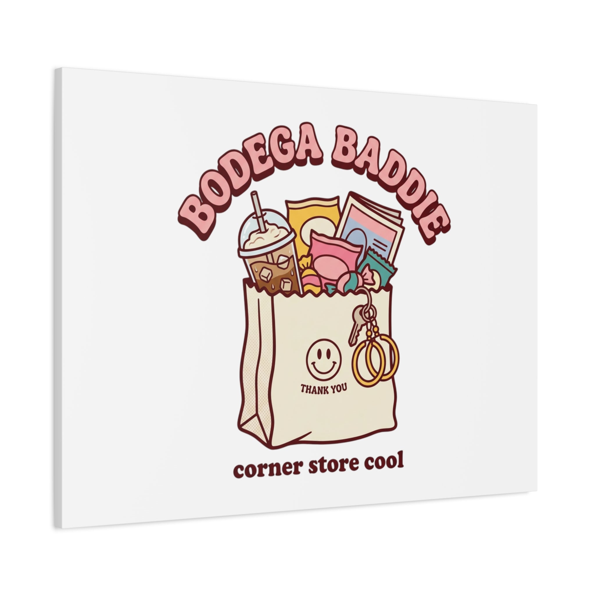 Bodega Baddie Canvas, Stretched | Corner Store Cool, NYC Y2K Vibe