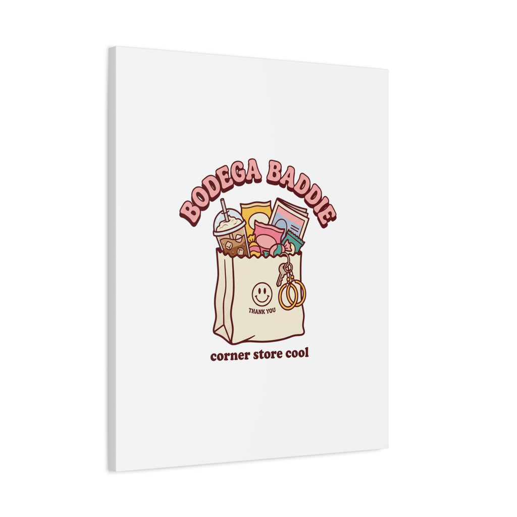 Bodega Baddie Canvas, Stretched | Corner Store Cool, NYC Y2K Vibe