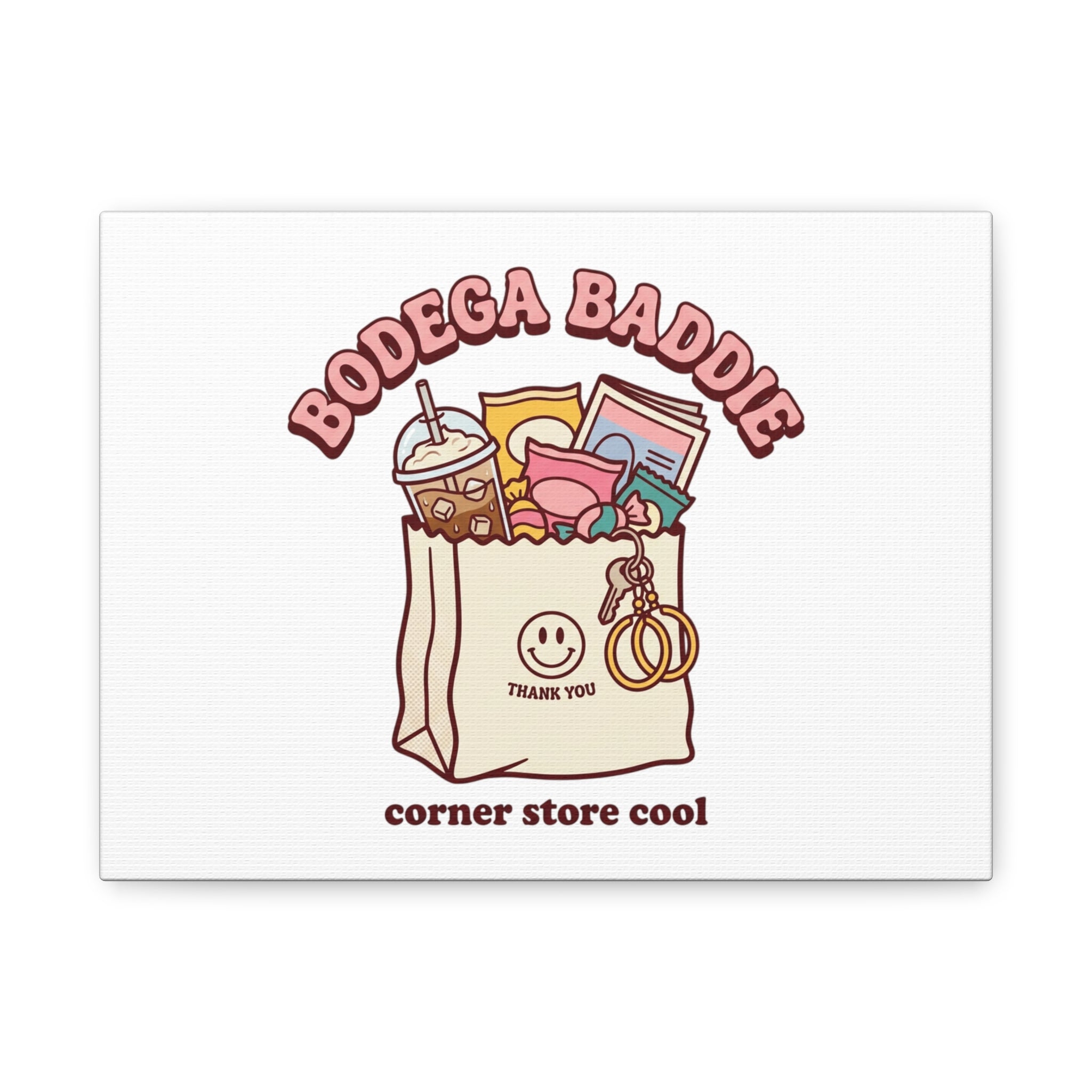 Bodega Baddie Canvas, Stretched | Corner Store Cool, NYC Y2K Vibe