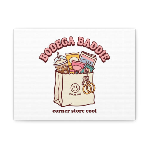 Bodega Baddie Canvas, Stretched | Corner Store Cool, NYC Y2K Vibe