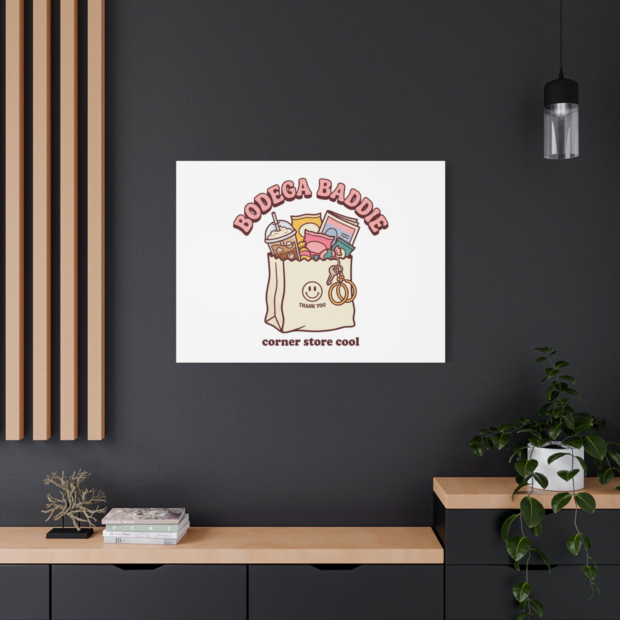 Bodega Baddie Canvas, Stretched | Corner Store Cool, NYC Y2K Vibe