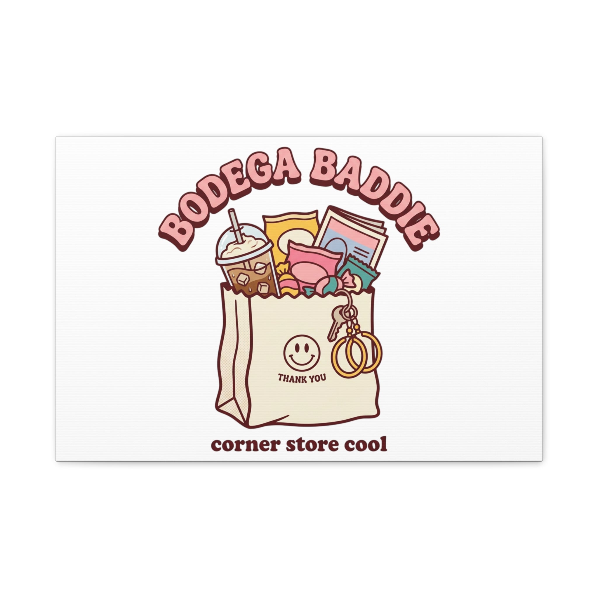 Bodega Baddie Canvas, Stretched | Corner Store Cool, NYC Y2K Vibe