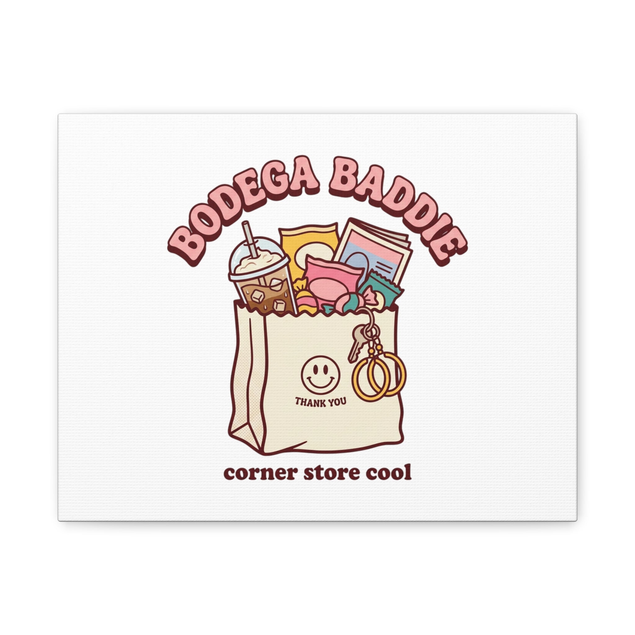 Bodega Baddie Canvas, Stretched | Corner Store Cool, NYC Y2K Vibe