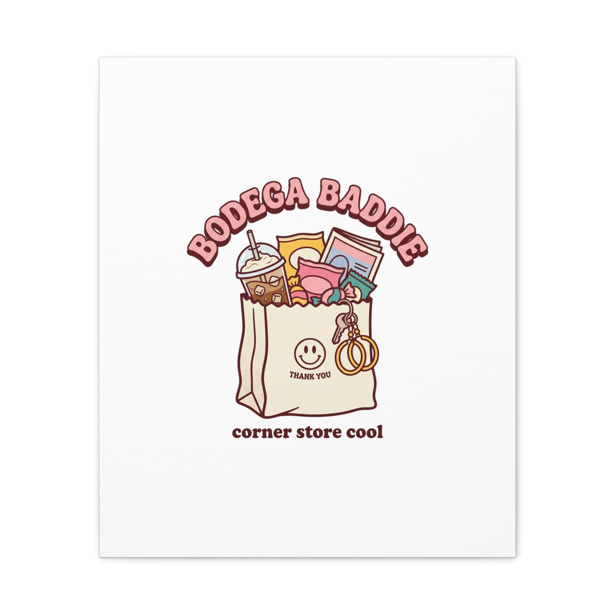 Bodega Baddie Canvas, Stretched | Corner Store Cool, NYC Y2K Vibe