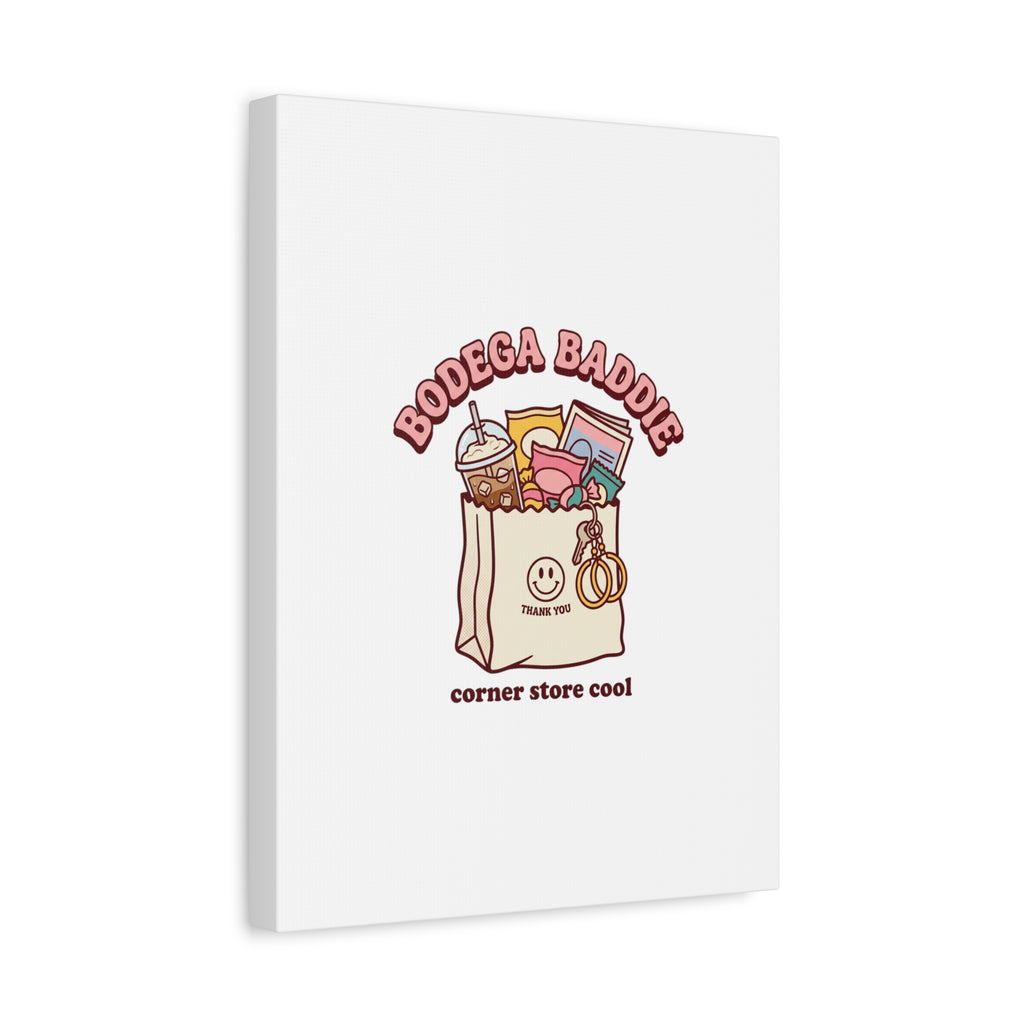 Bodega Baddie Canvas, Stretched | Corner Store Cool, NYC Y2K Vibe