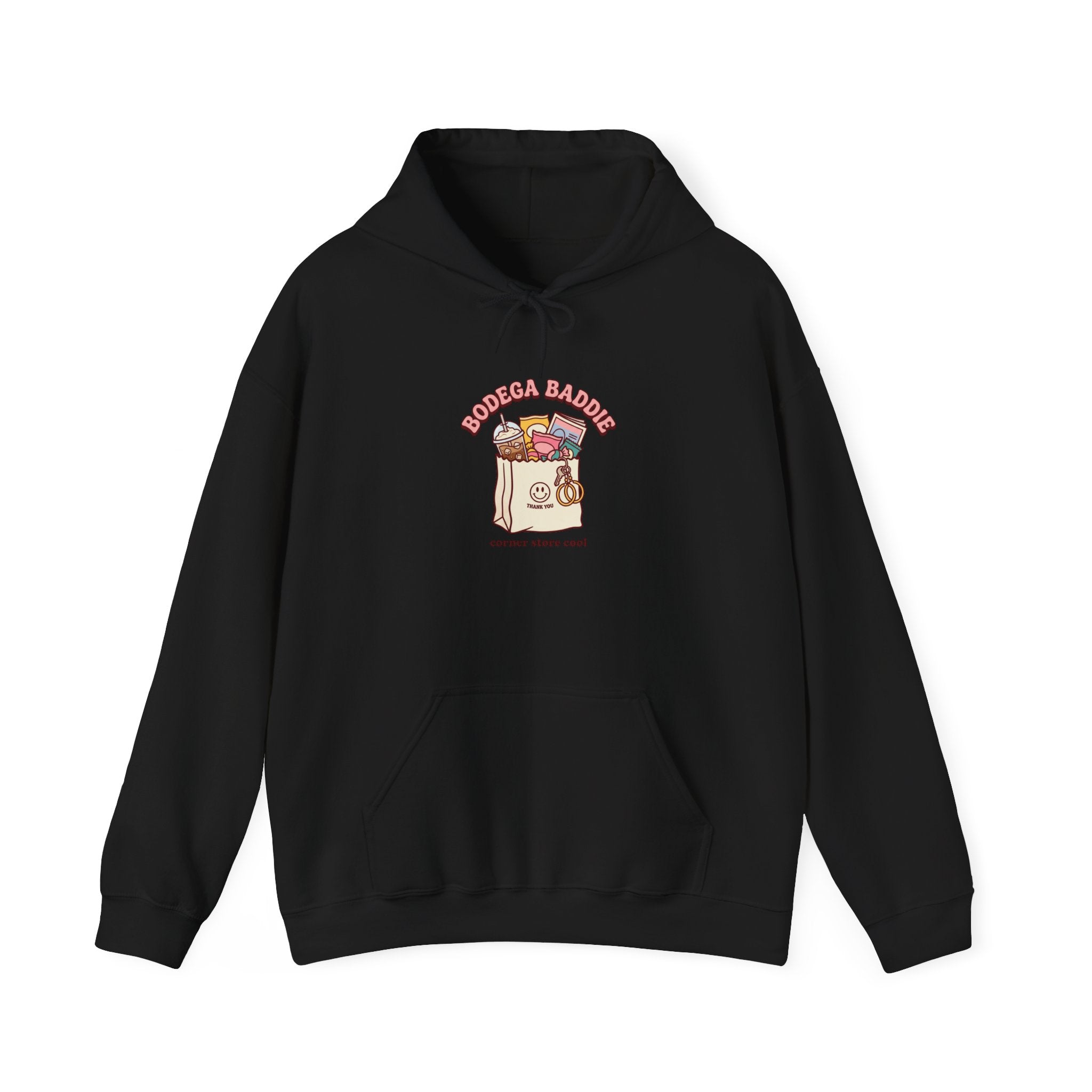 Bodega Bag Hoodie | NYC bodega, Spanglish Y2K deli sign, cherries