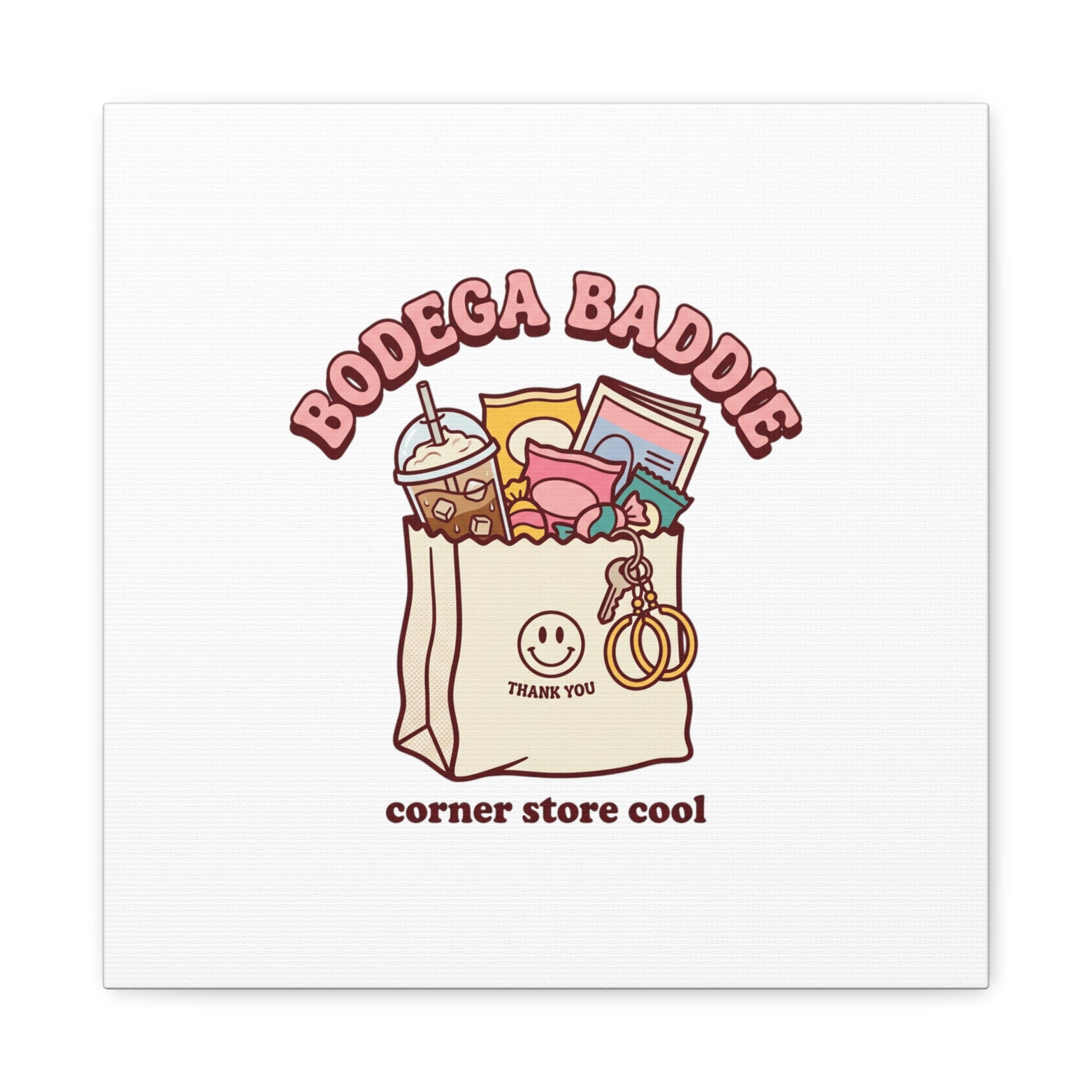 Bodega Baddie Canvas, Stretched | Corner Store Cool, NYC Y2K Vibe