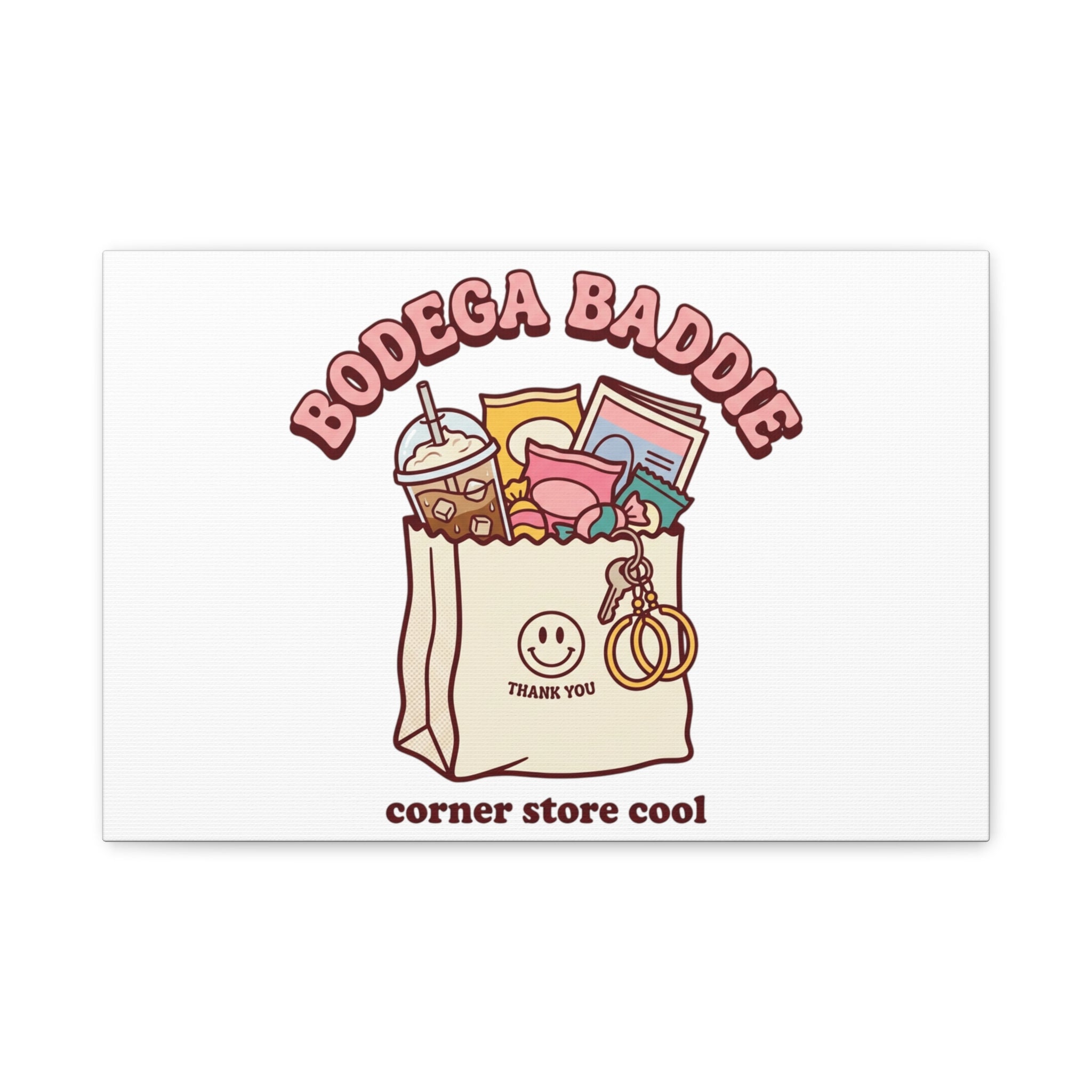 Bodega Baddie Canvas, Stretched | Corner Store Cool, NYC Y2K Vibe