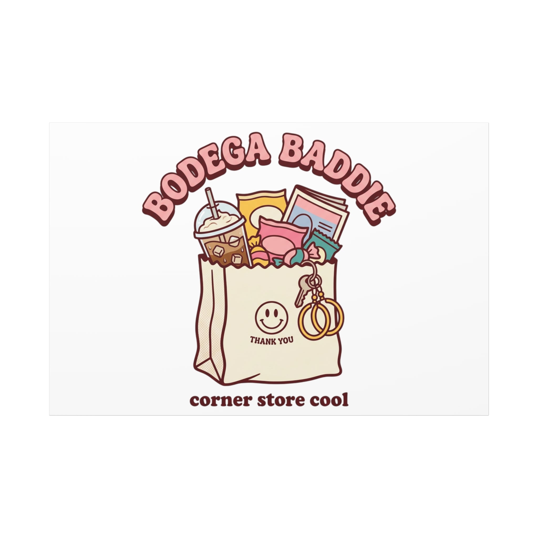 Bodega Baddie Canvas, Stretched | Corner Store Cool, NYC Y2K Vibe